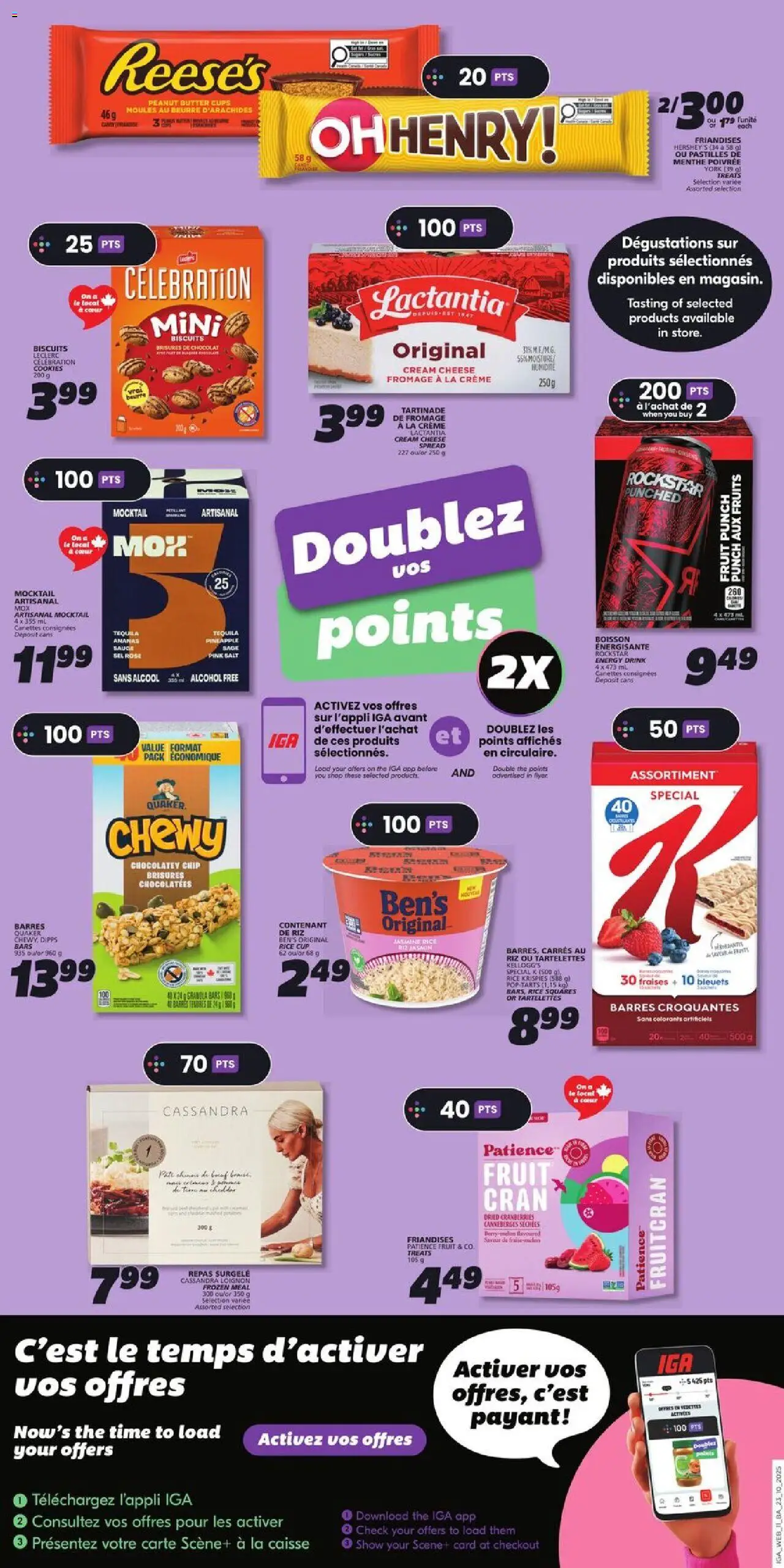 IGA flyer valid from 23.10.2025 | Page: 13 | Products: Cream, Cookies, Butter, Cheese