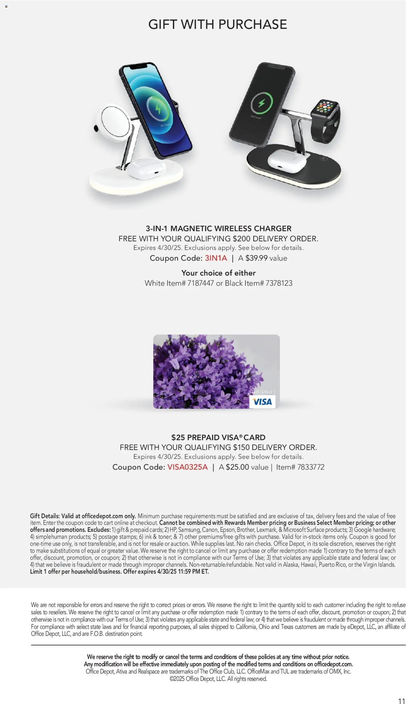 Office Depot Catalog - valid from 01.01.2026 | Page: 11 | Products: Ink, Charger