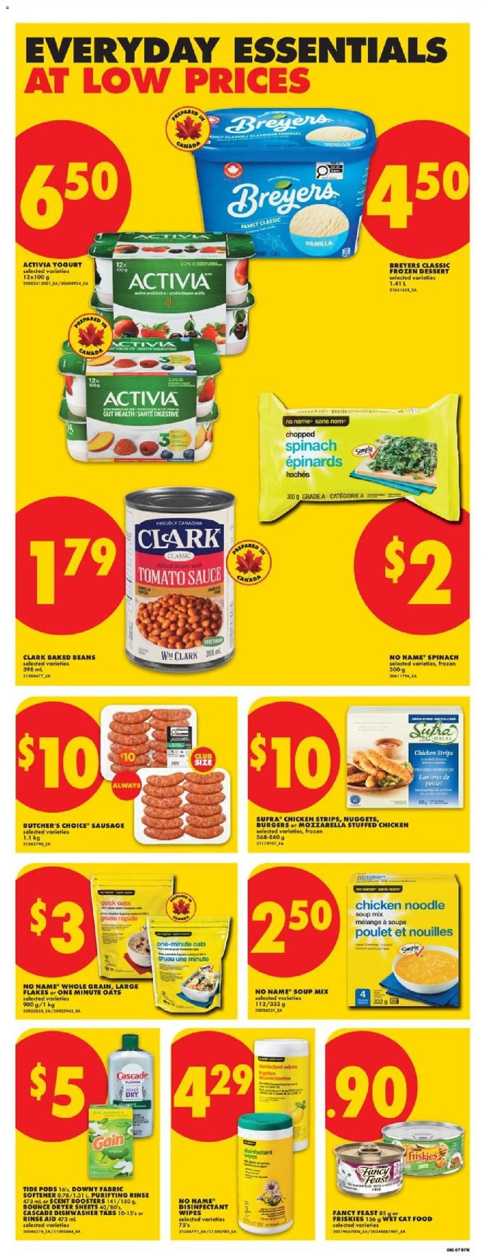 No Frills flyer valid from 09.04.2026 | Page: 13 | Products: Flakes, Dryer, Dishwasher, Yogurt