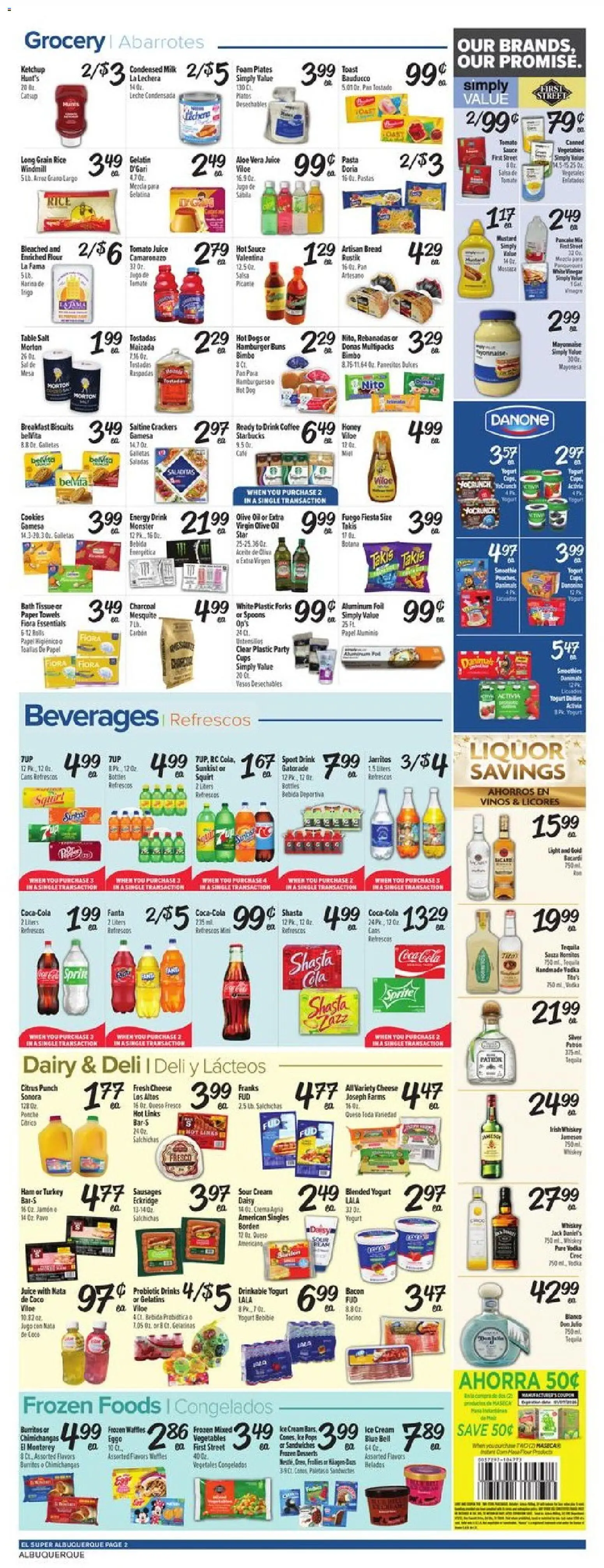 El Super Weekly Ad - NM - valid from 31.12.2025 | Page: 2 | Products: Cheese, Yogurt, Bread, Cream