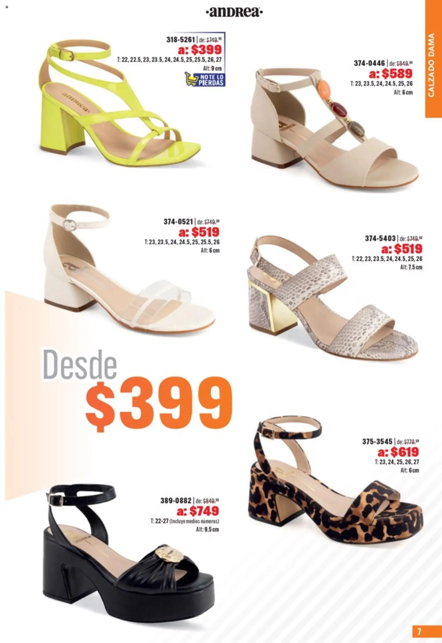 Nuevas ofertas de Andrea válidas en toda la República Mexicana desde el 05.04.2026. ¡Encuentra las mejores ofertas en Andrea catálogo Outlet! | Página: 7