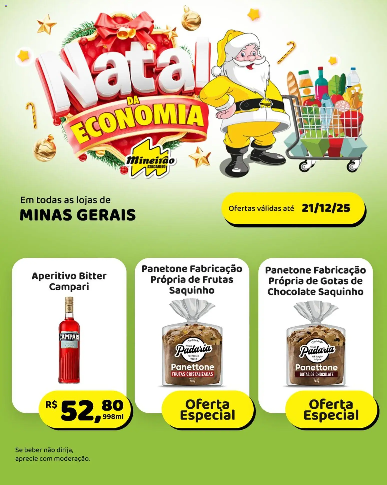 Mineirão Atacarejo Folheto - válido de 15.12.2025 | Página: 3 | Produtos: Chocolate, Campari, Panetone, Frutas cristalizadas