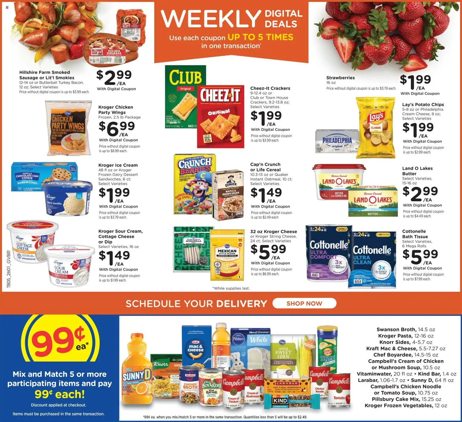 Kroger Ad - valid from 04.02.2026 | Page: 2 | Products: Bath, Butter, Cheese, Chocolate