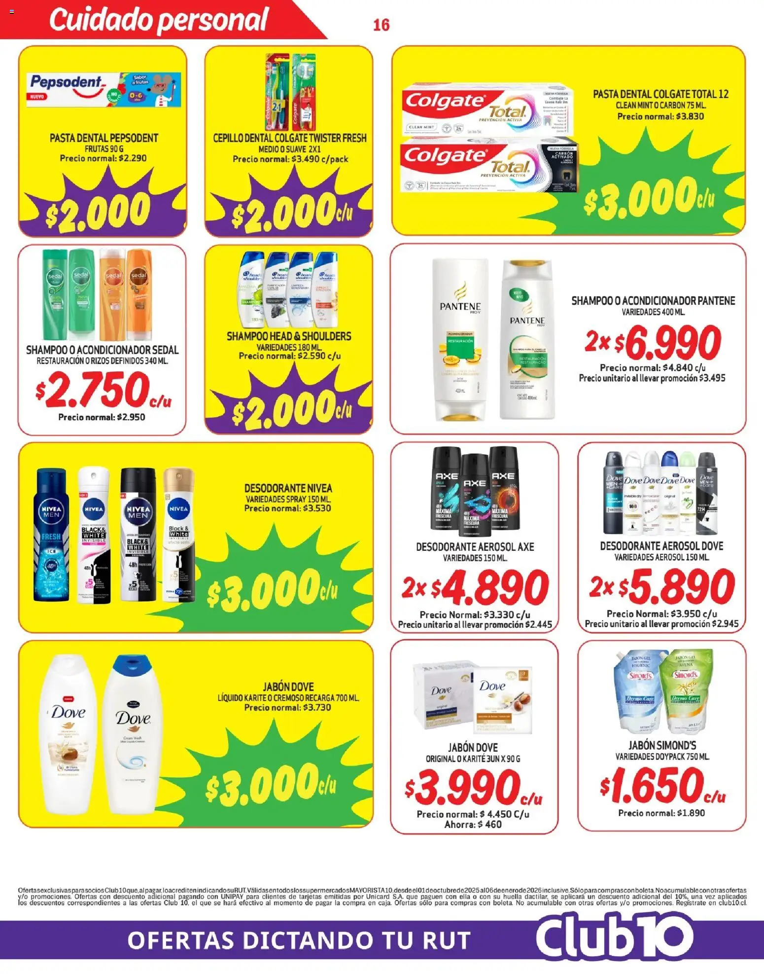 Mayorista 10 Ofertas │ válido desde el 01.12.2025 | Página: 16 | Productos: Avena, Acondicionador, Pasta dental, Pasta