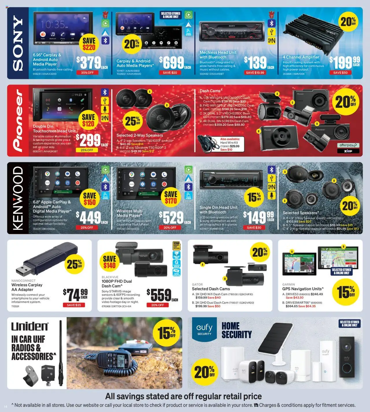 Supercheap Auto catalogue - valid from 10.09.2025 | Page: 13 | Products: Digital, Speaker, Screen, Navigation