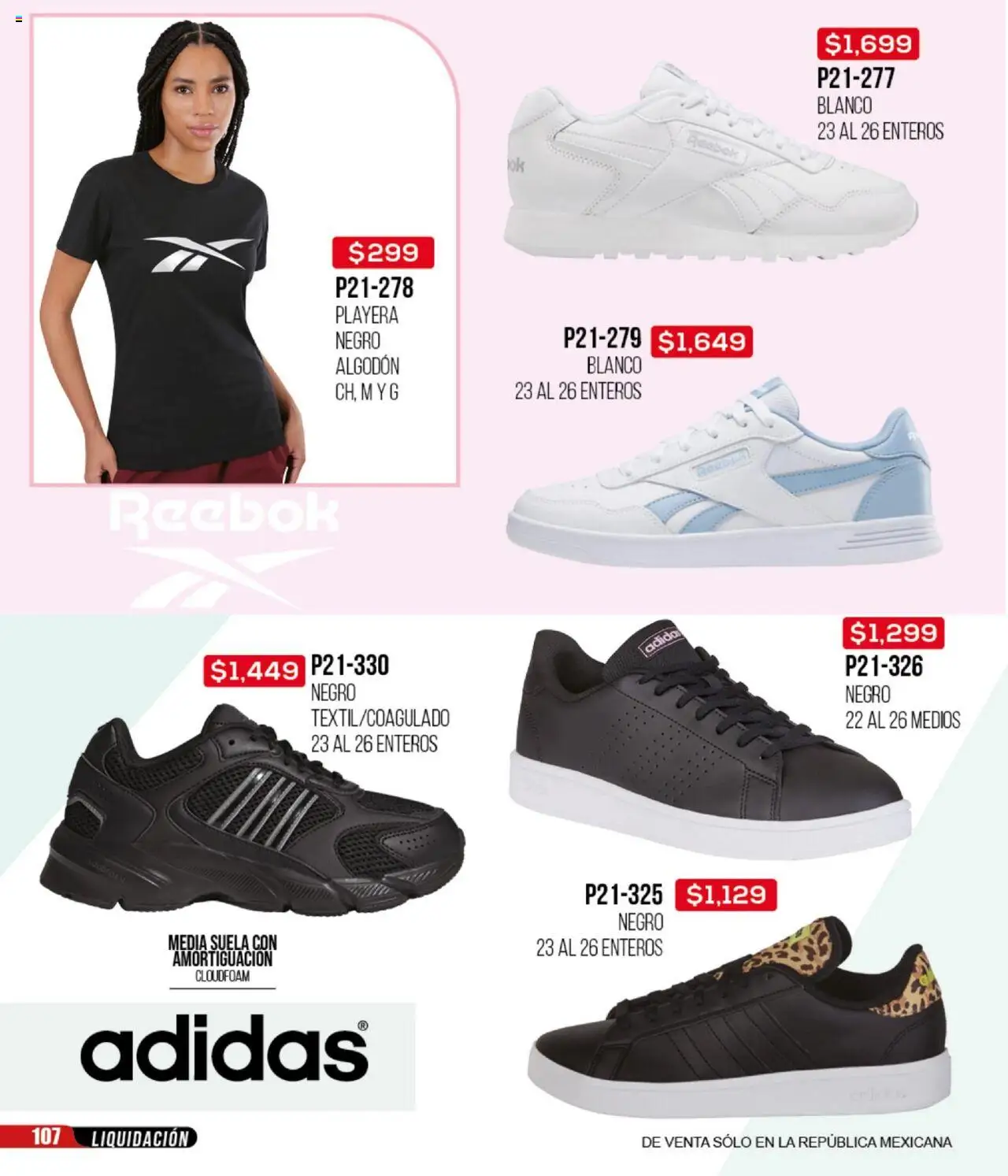 Nuevas ofertas de Cklass válidas en toda la República Mexicana desde el 22.09.2025. ¡Encuentra las mejores ofertas en Cklass - Catálogo Liquidación Calzado! | Página: 108 | Productos: Algodón, Playera