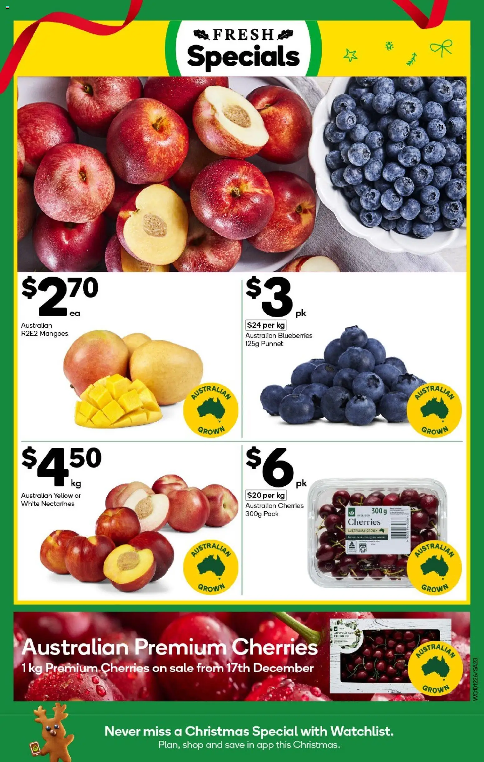 Woolworths catalogue - valid from 10.12.2025 | Page: 23 | Products: Cherries, Blueberries