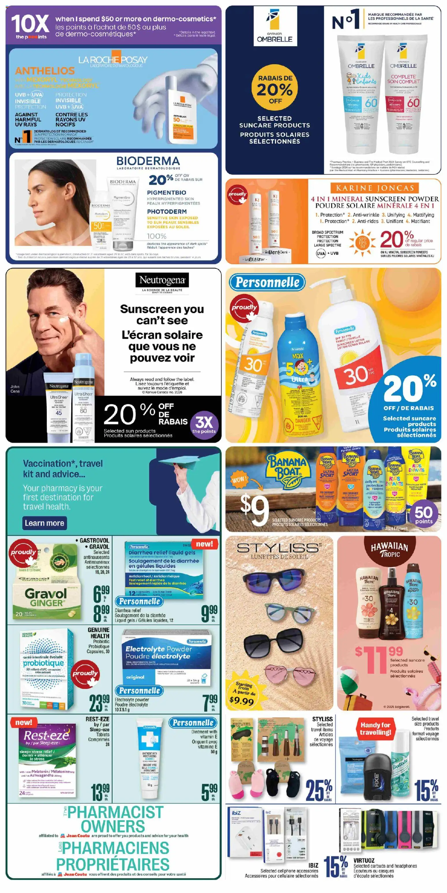 Jean Coutu flyer valid from 12.02.2026 | Page: 10 | Products: Headphones, Powder, Mask, Sunscreen