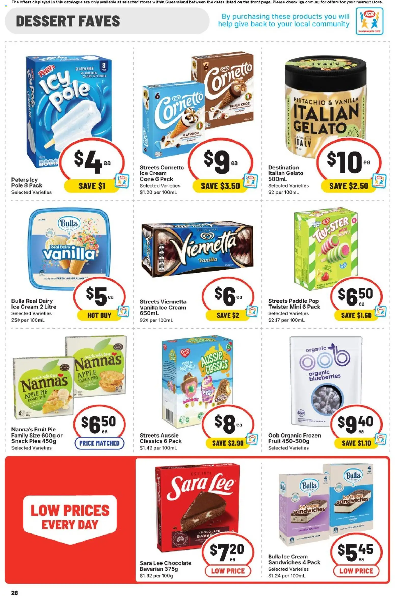 IGA catalogue - valid from 11.03.2026 | Page: 30 | Products: Dairy, Chocolate, Ice cream, Blueberries