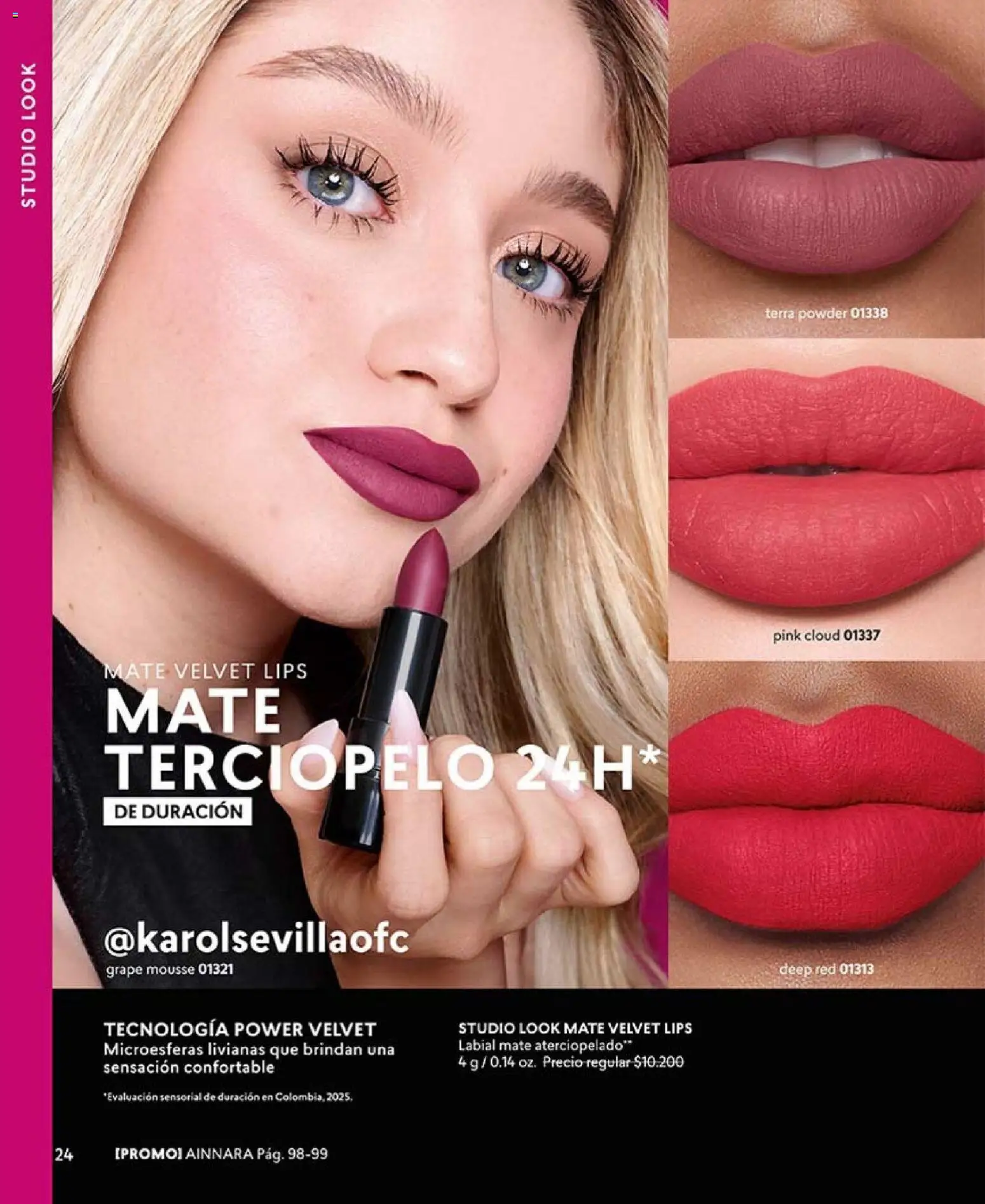 Catálogo CyZone Campaña 2 │ válido desde el 16.01.2026 | Página: 24 | Productos: Mousse, Mate, Labial