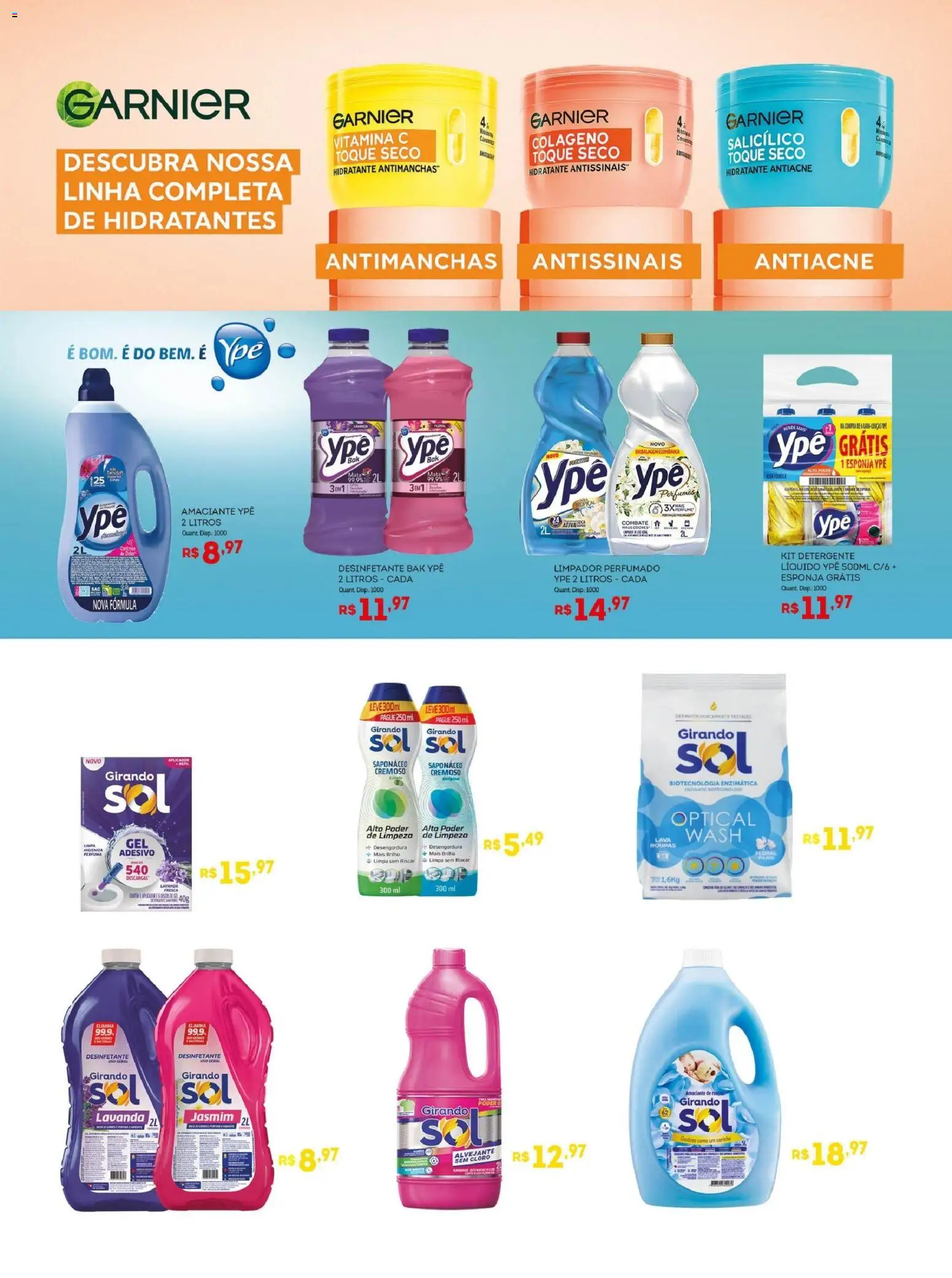 Bistek Supermercados Folheto - válido de 19.11.2025 | Página: 17 | Produtos: Alvejante, Roupas, Saponáceo, Vitamina c