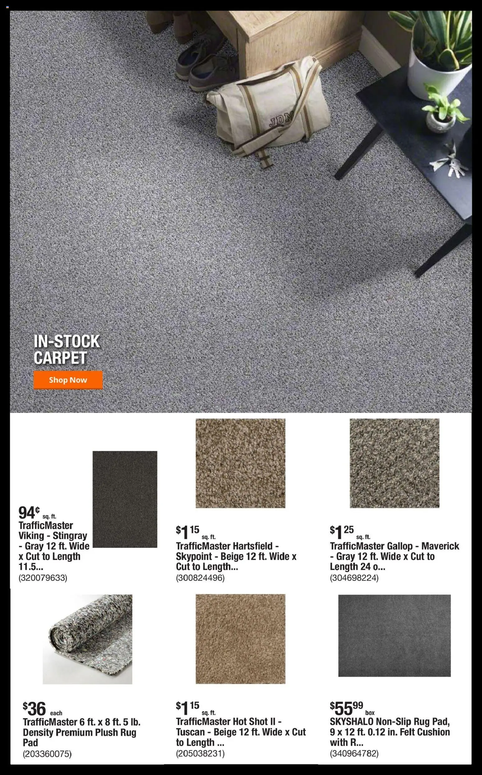 Home Depot Shop Pro Ad - CA - valid from 09.03.2026 | Page: 2 | Products: Carpet, Cushion