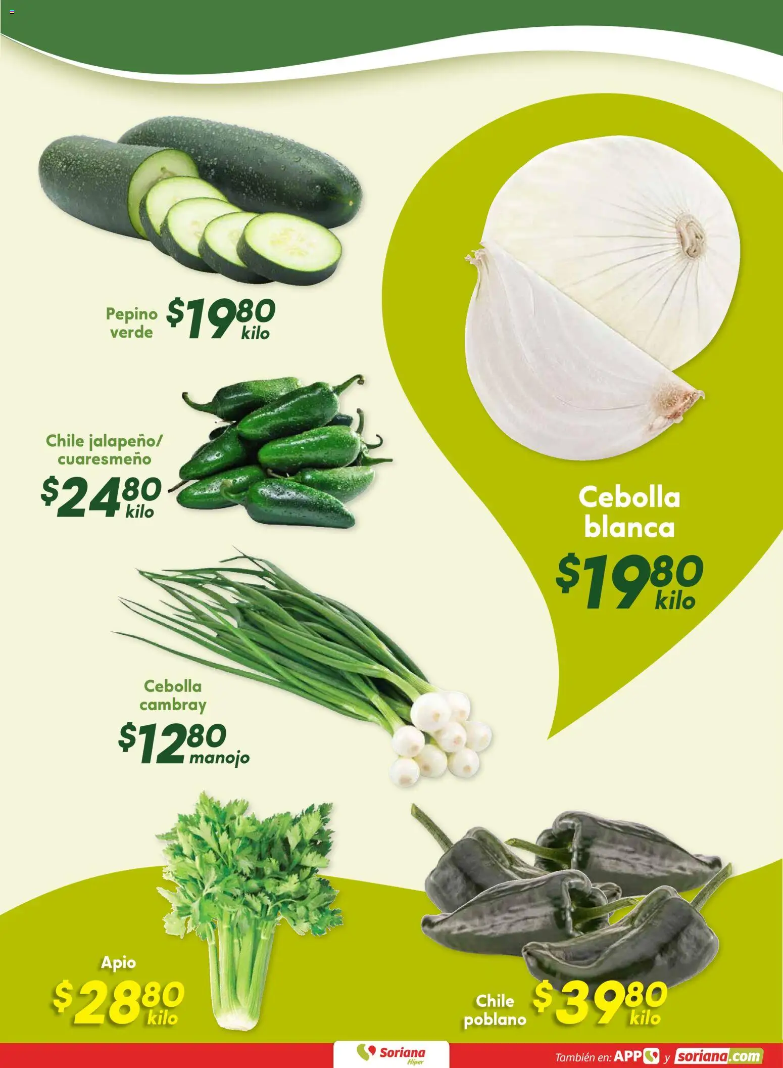 Nuevas ofertas de Soriana válidas en toda la República Mexicana desde el 19.02.2026. ¡Encuentra las mejores ofertas en Soriana - Fin de Semana Híper: Chih, Delicias, Dur y Coah (excepto Saltillo)! | Página: 10 | Productos: Cebolla, Apio