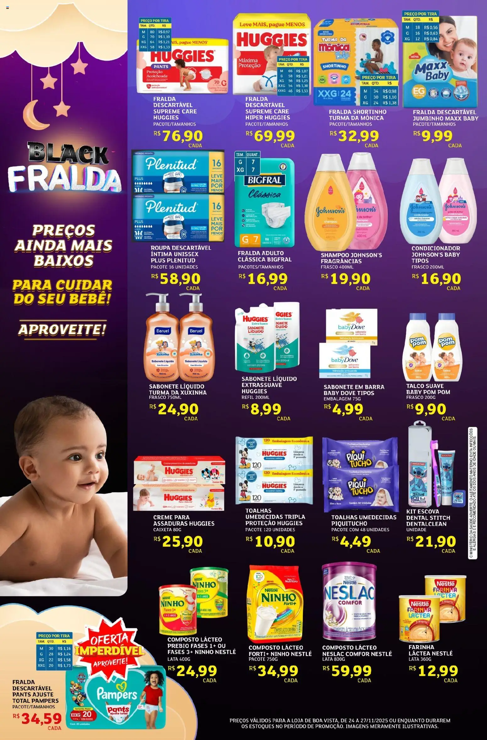 Assaí Atacadista Folheto - válido de 24.11.2025 | Página: 2 | Produtos: Condicionador, Farinha láctea, Creme, Sabonete