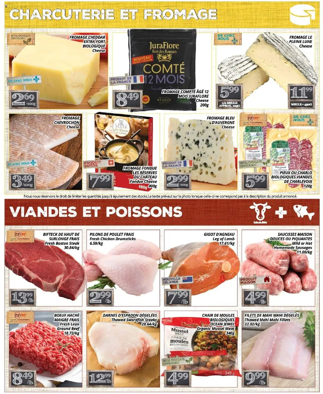 Pa Supermarché flyer valid from 13.10.2025 | Page: 3 | Products: Beef, Chair, Cheese, Chicken