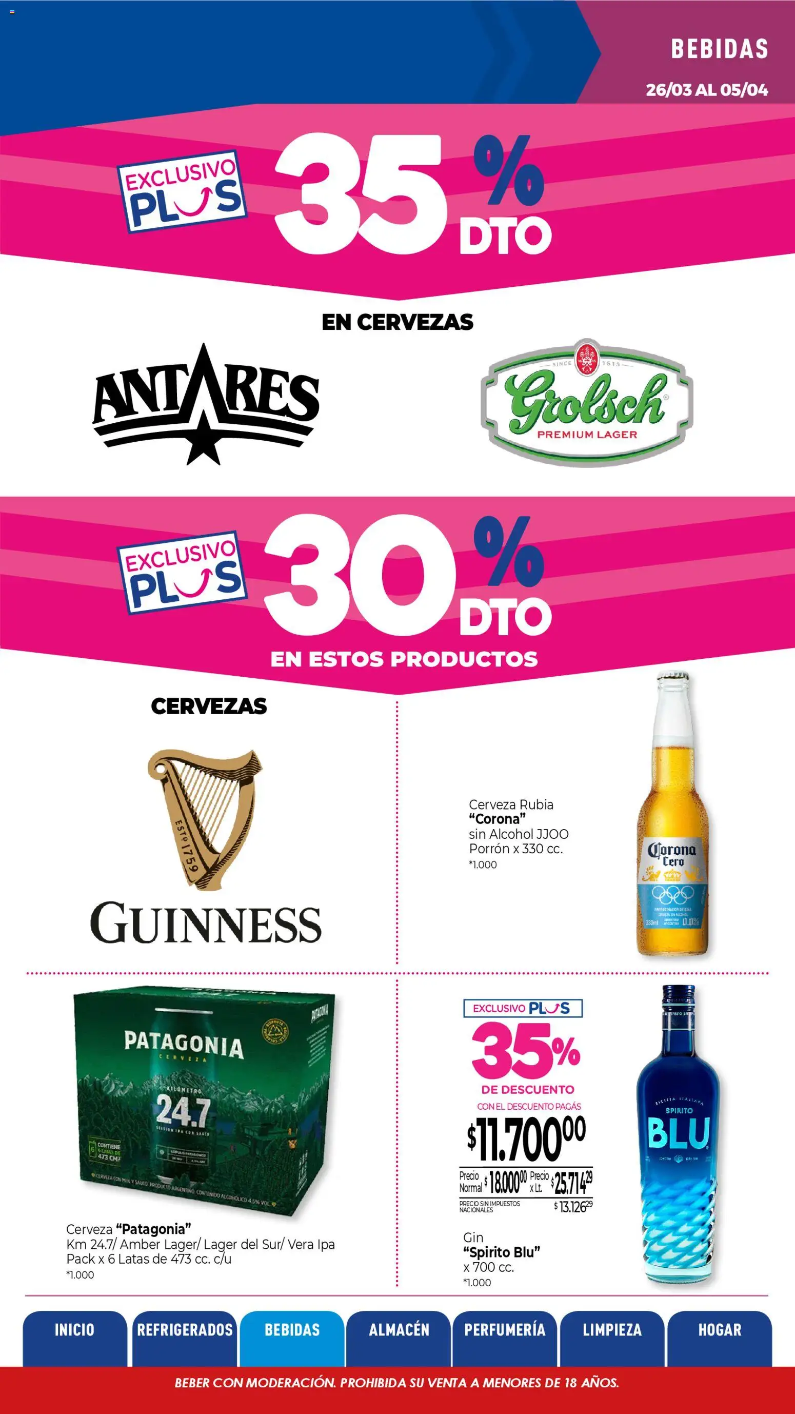 La Anonima - catalogos-masivos - insuperables-13-26-litoral │ válido desde el 26.03.2026 | Página: 10 | Productos: Cerveza