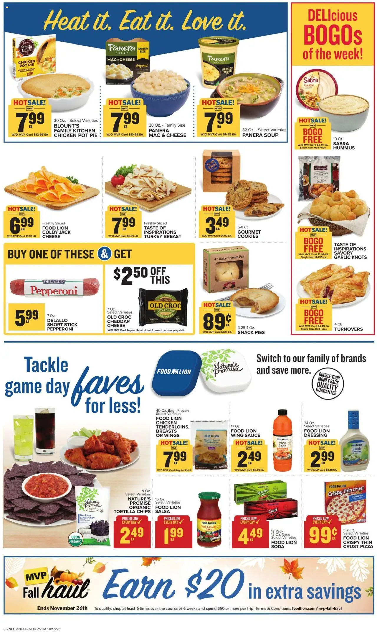 Food Lion Weekly Ad - valid from 15.10.2025 | Page: 5 | Products: Cheese, Chips, Switch, Garlic