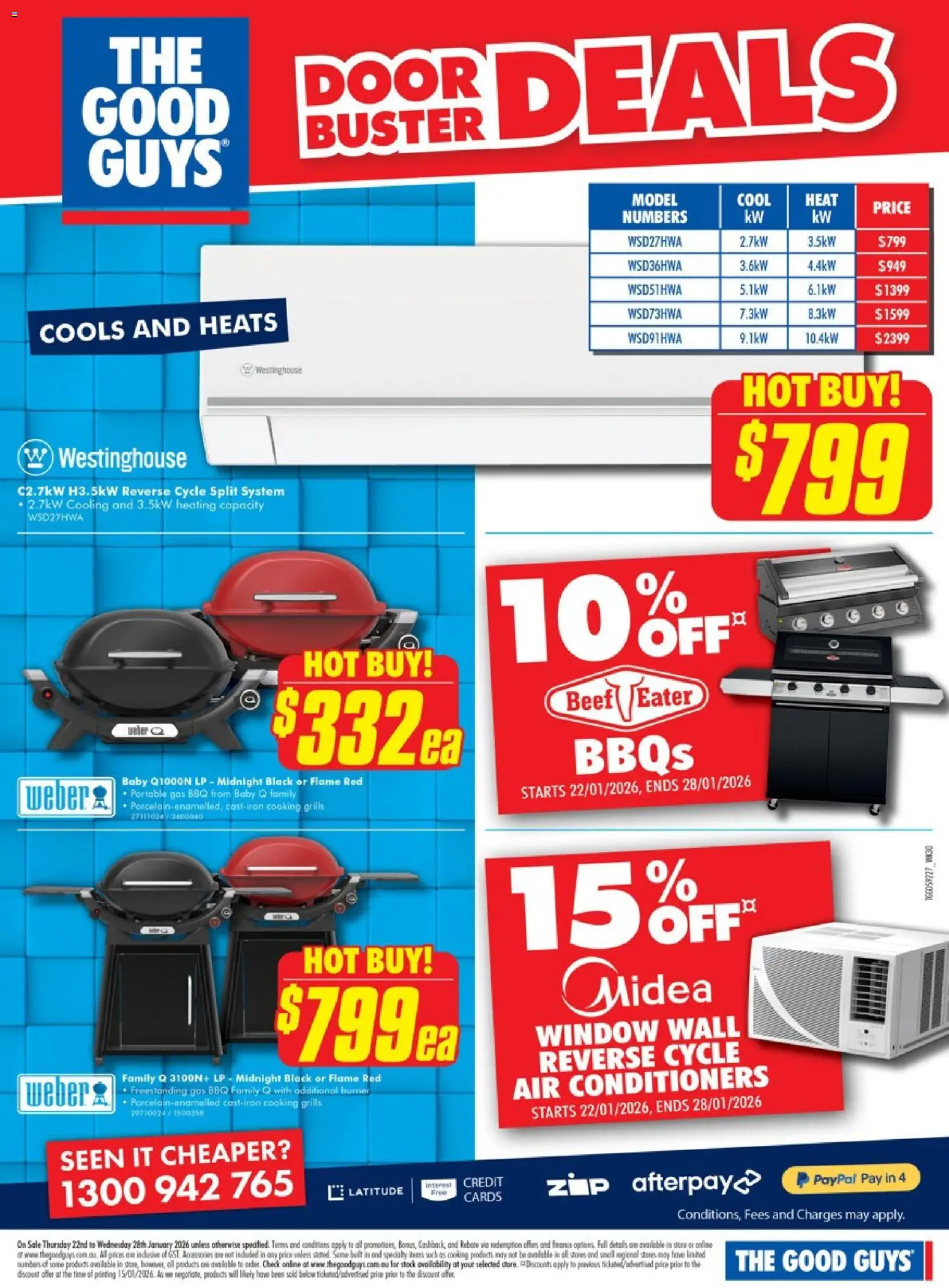 The Good Guys catalogue - valid from 21.01.2026 | Page: 15 | Products: Beef, Window, Accessories, Portable