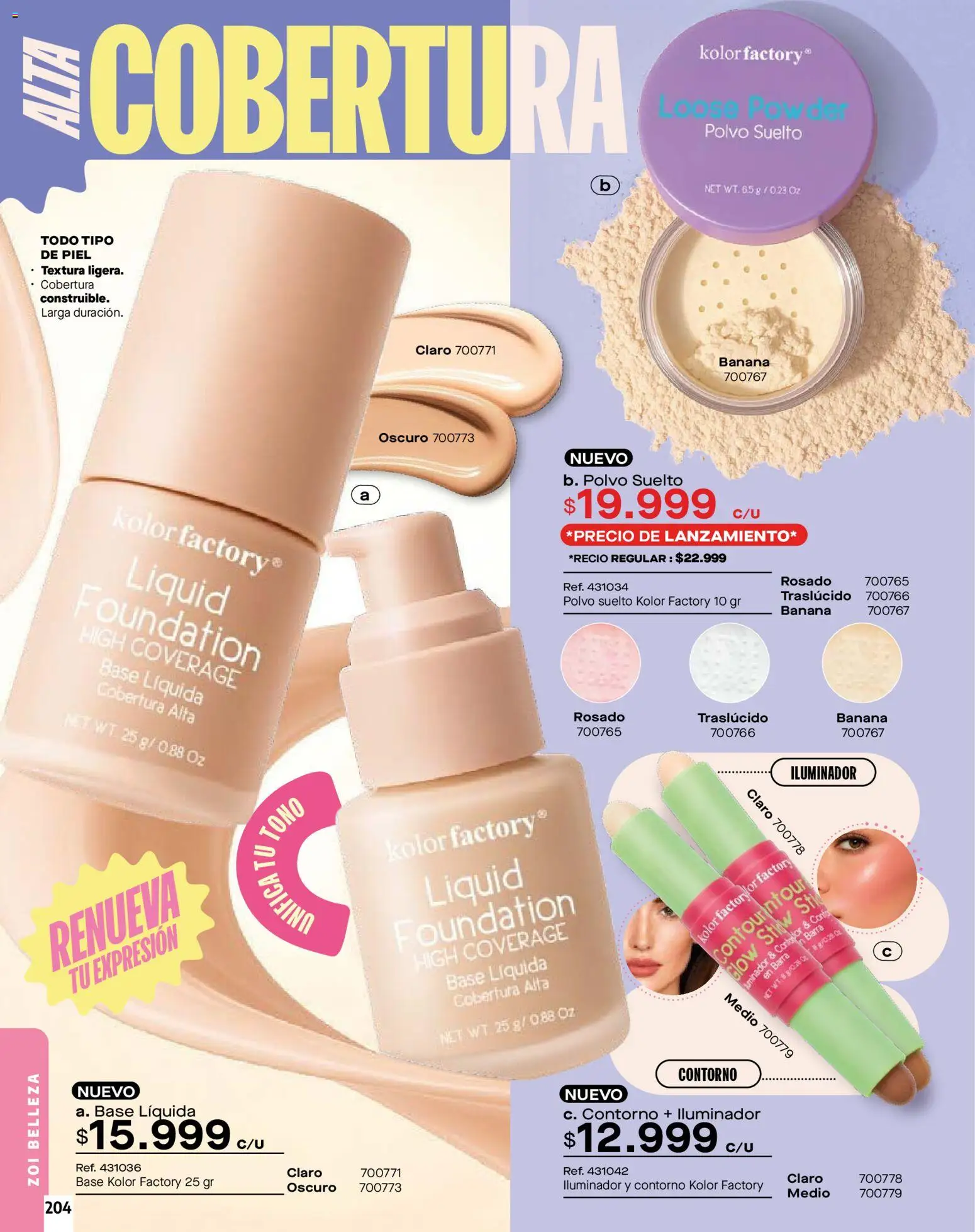 Carmel revista - valida desde el 01.02.2026 | Página: 204 | Productos: Iluminador, Polvo, Contorno