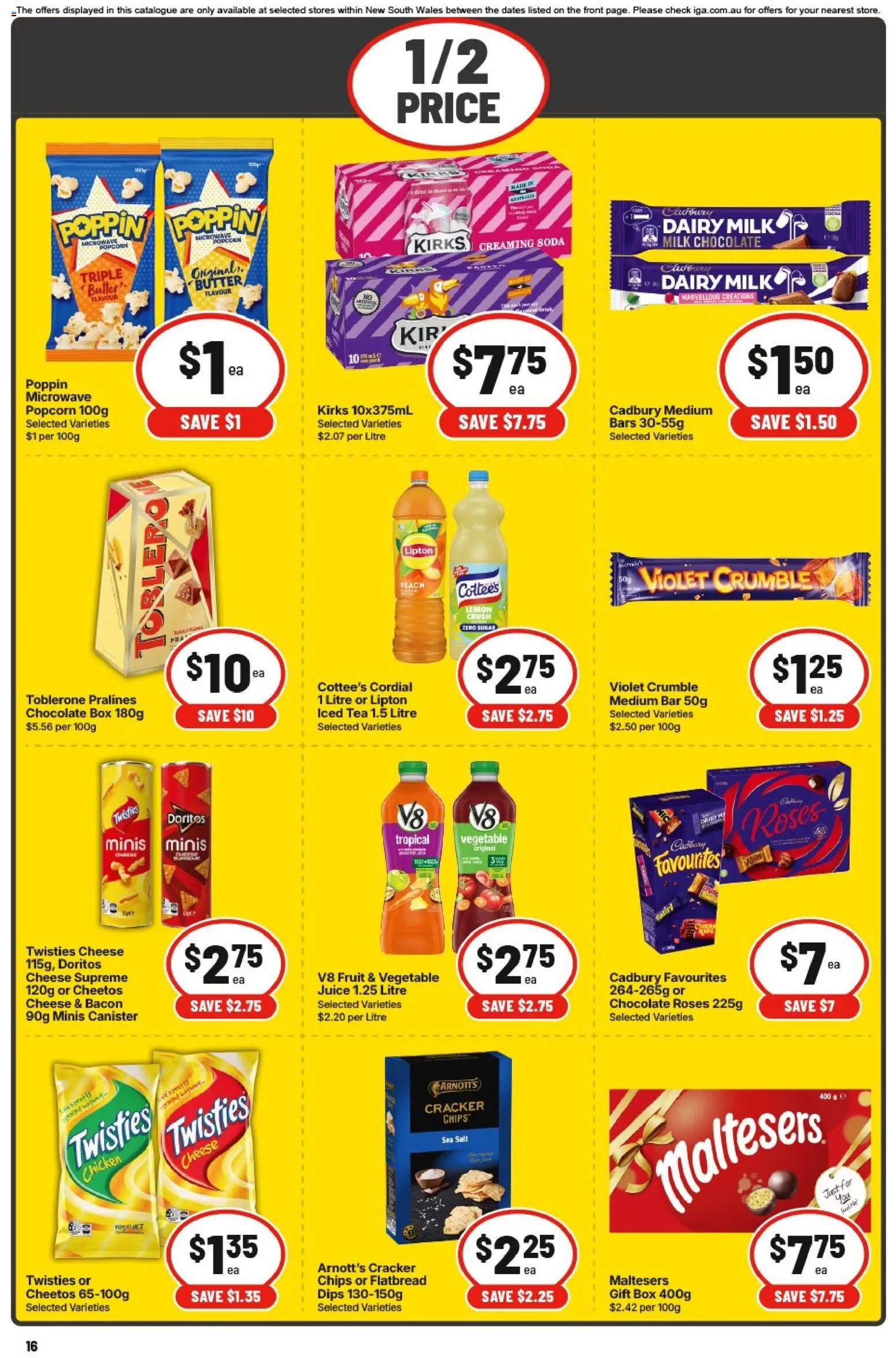 IGA catalogue - valid from 15.04.2026 | Page: 16 | Products: Bagels, Muffins, Sugar, Bakery