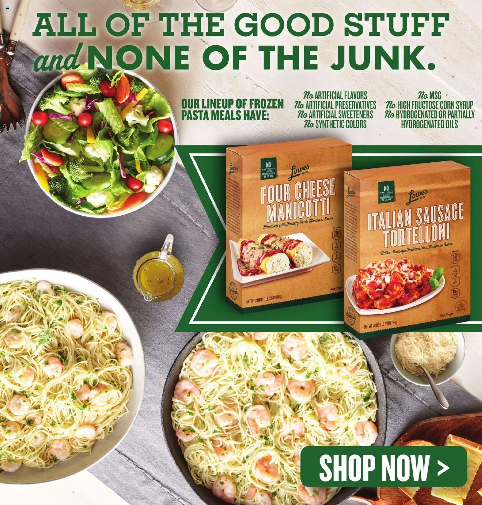 Lowes Foods Weekly Ad - NC - valid from 26.12.2025 | Page: 4 | Products: Corn, Pasta, Sauce, Sausage