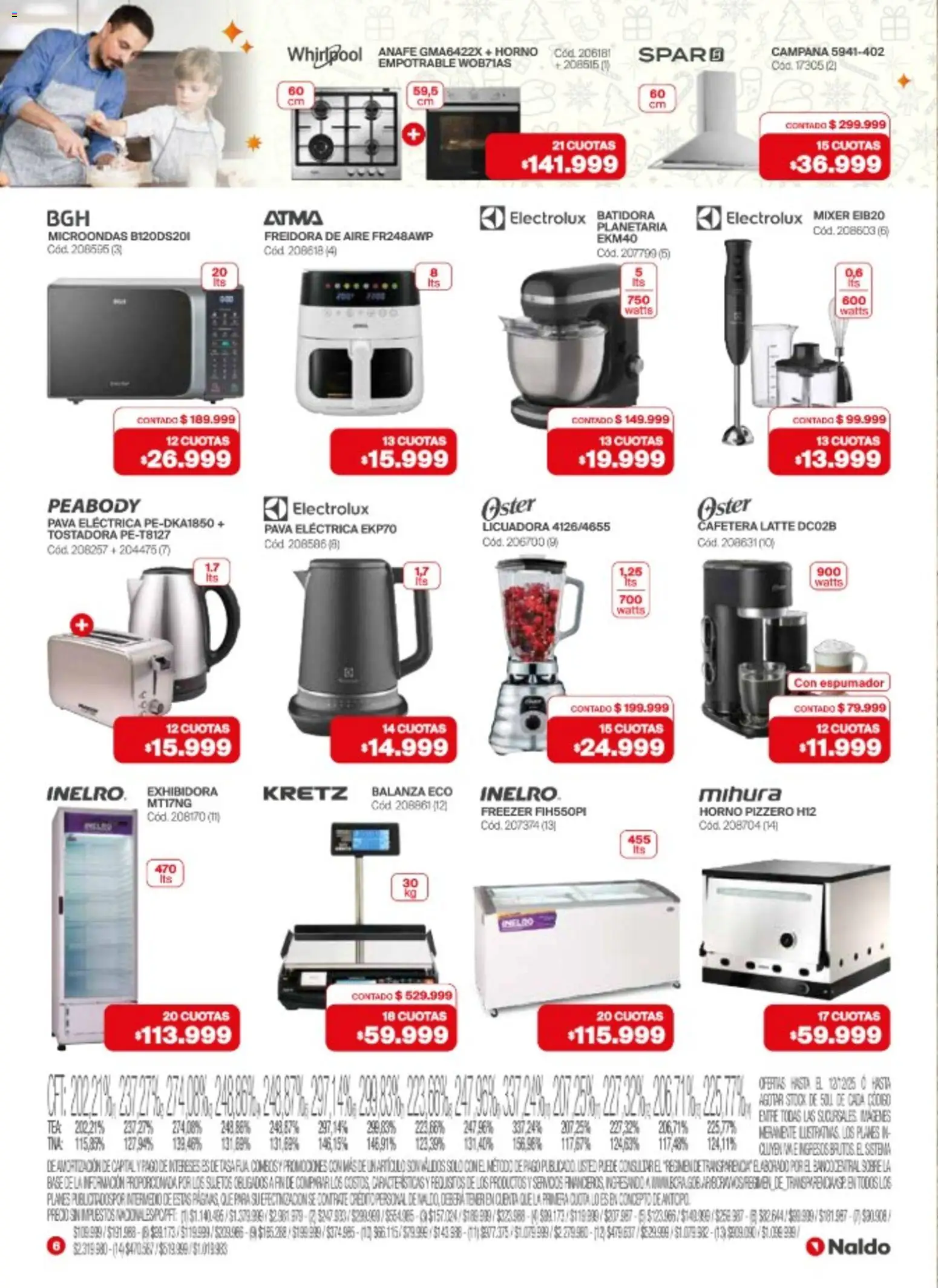 Naldo catálogo │ válido desde el 03.12.2025 | Página: 6 | Productos: Anafe, Pava, Tostadora, Pava eléctrica