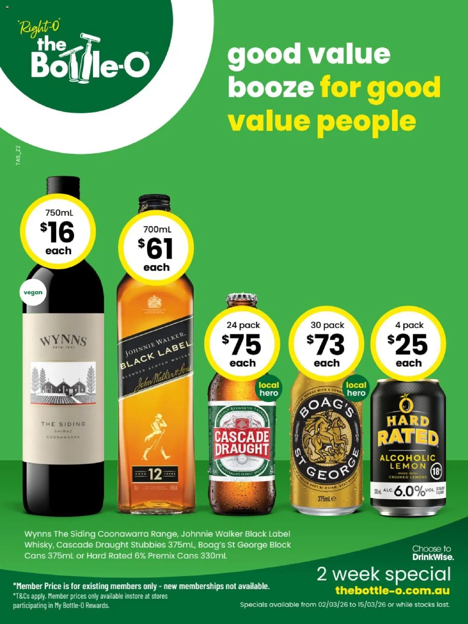The Bottle-O catalogue - valid from 02.03.2026 | Page: 1 | Products: Lemon