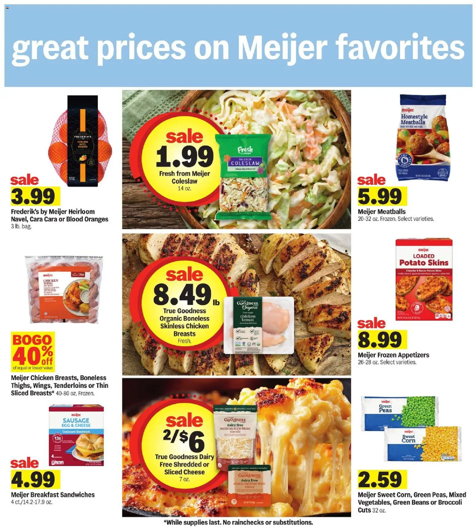 Meijer Weekly Ad - MI - valid from 18.03.2026 | Page: 16 | Products: Corn, Cheese, Pork, Oranges
