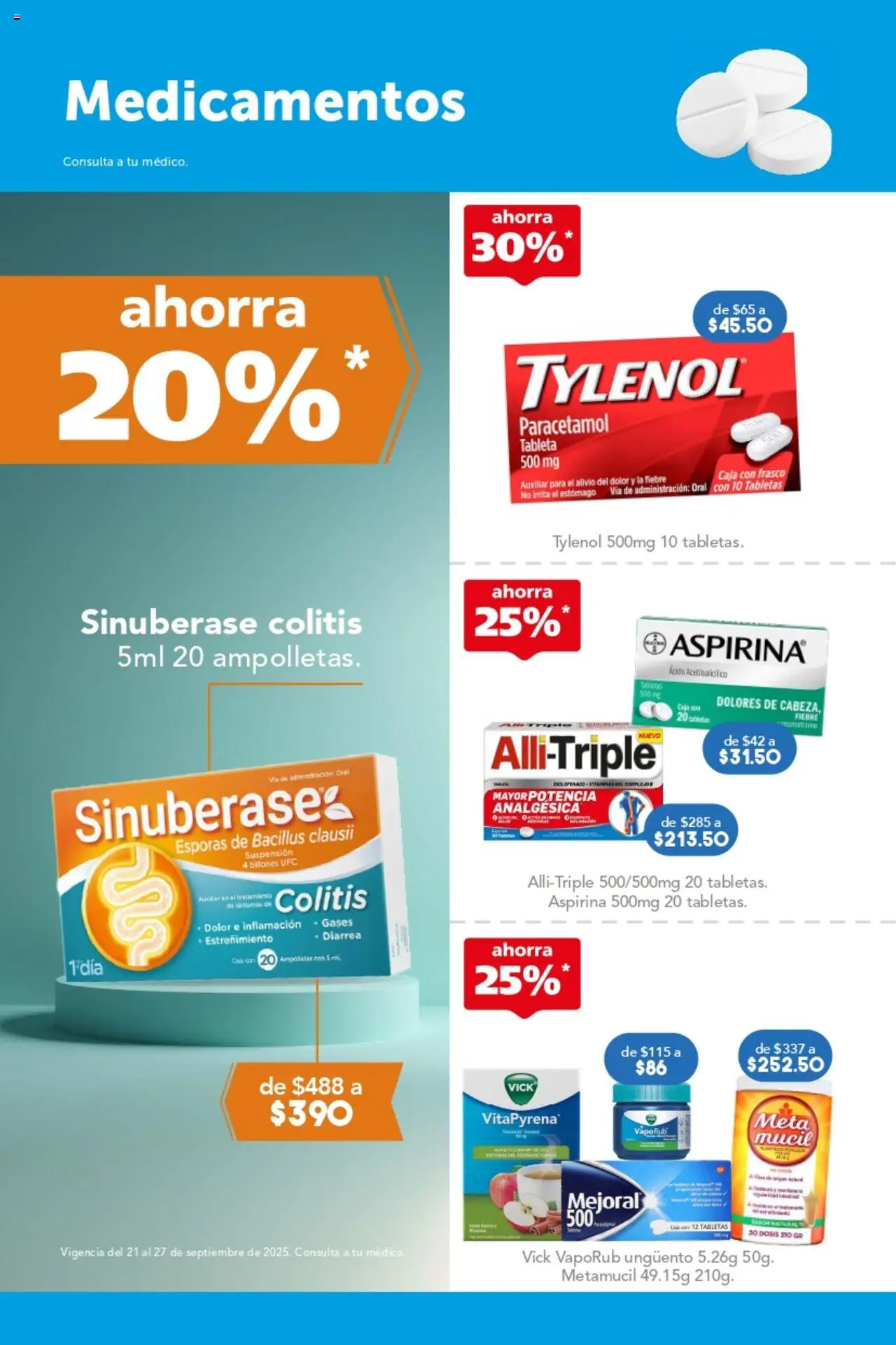 Nuevas ofertas de Farmacia San Pablo válidas en toda la República Mexicana desde el 21.09.2025. ¡Encuentra las mejores ofertas en Farmacia San Pablo - Catálogo! | Página: 4 | Productos: Frasco, Caja, Tableta