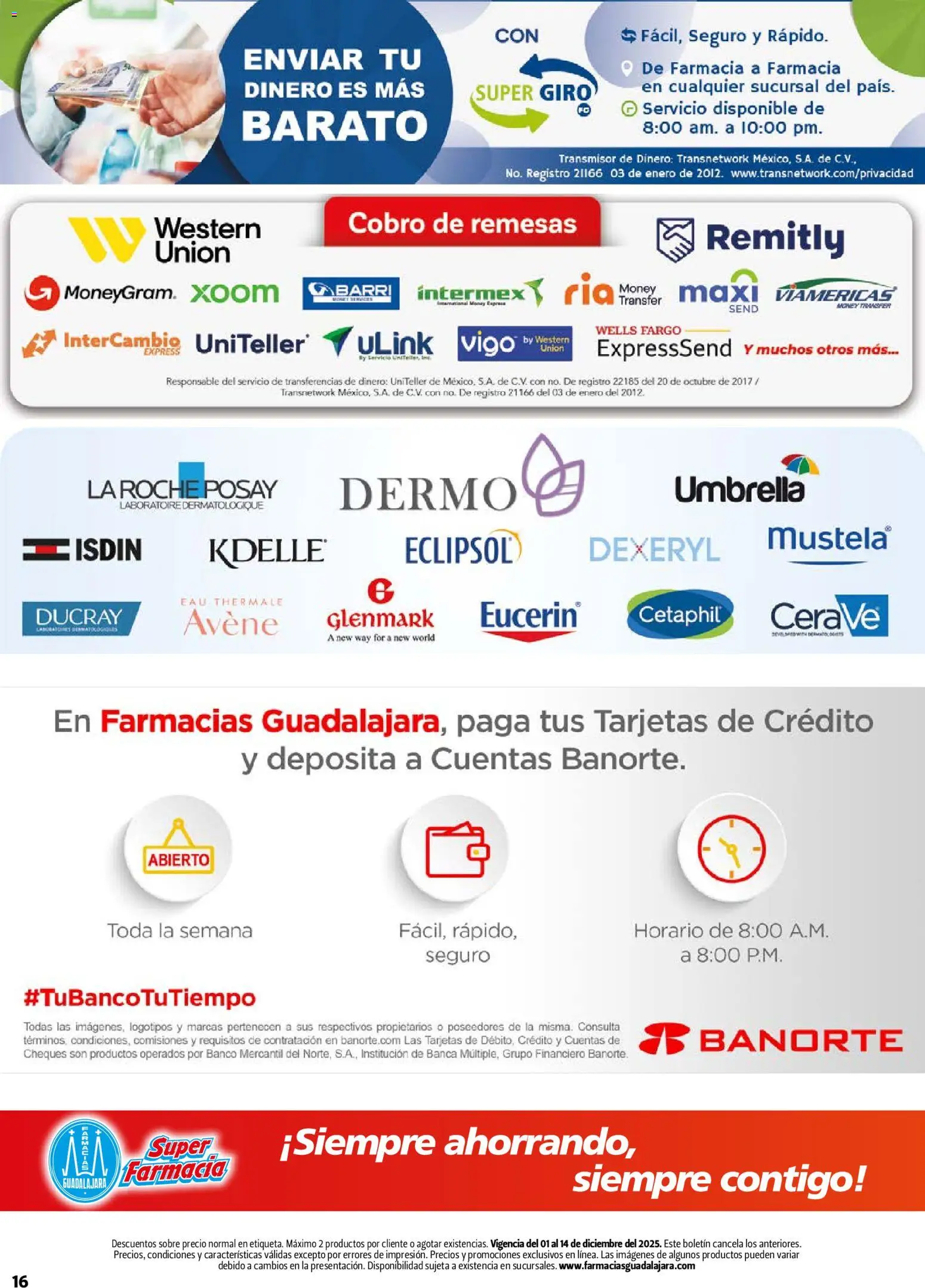 Nuevas ofertas de Farmacia Guadalajara válidas en toda la República Mexicana desde el 01.12.2025. ¡Encuentra las mejores ofertas en Farmacia Guadalajara catálogo! | Página: 16