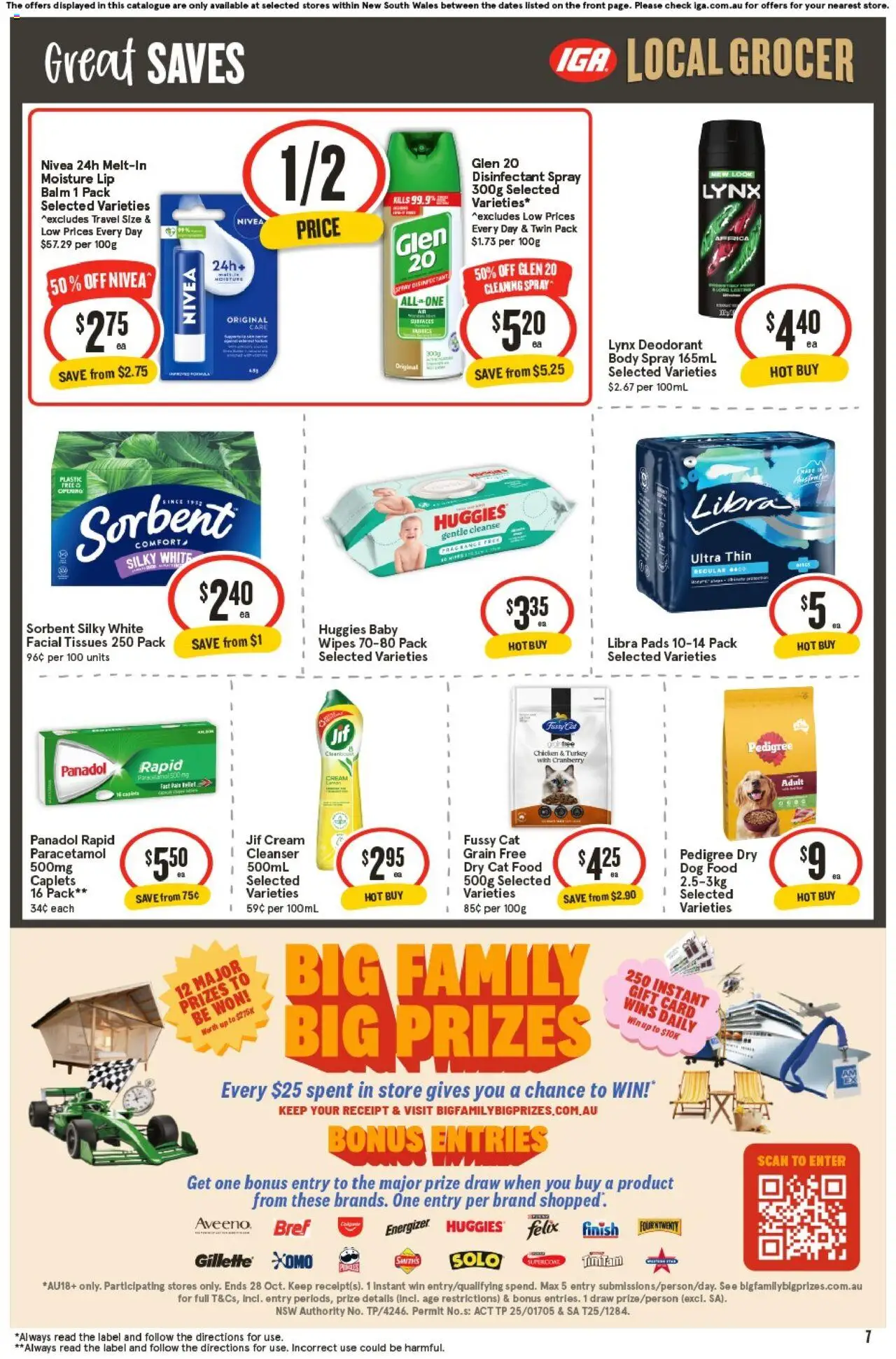 IGA catalogue - valid from 15.10.2025 | Page: 7 | Products: Cream, Lemon, Turkey, Tissues