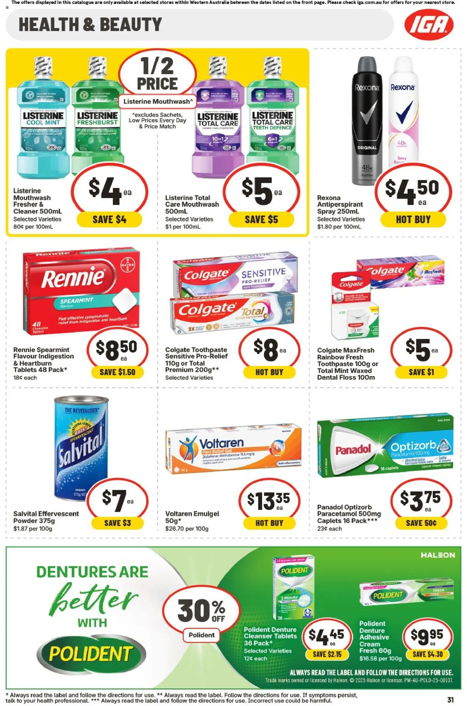 IGA catalogue - valid from 18.02.2026 | Page: 37 | Products: Bath, Cream, Pants, Zinc