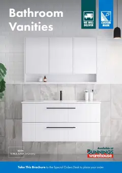 Preview of Bunnings Warehouse Bathroom Vanities - valid from 21.07.2025