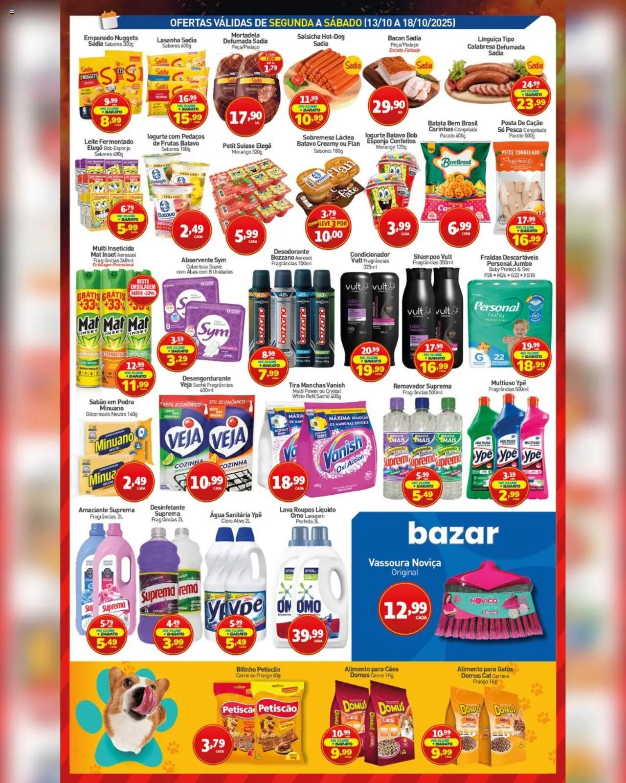 Rede Bom Lugar Folheto - válido de 13.10.2025 | Página: 3 | Produtos: Esponja, Cloro, Roupas, Vanish