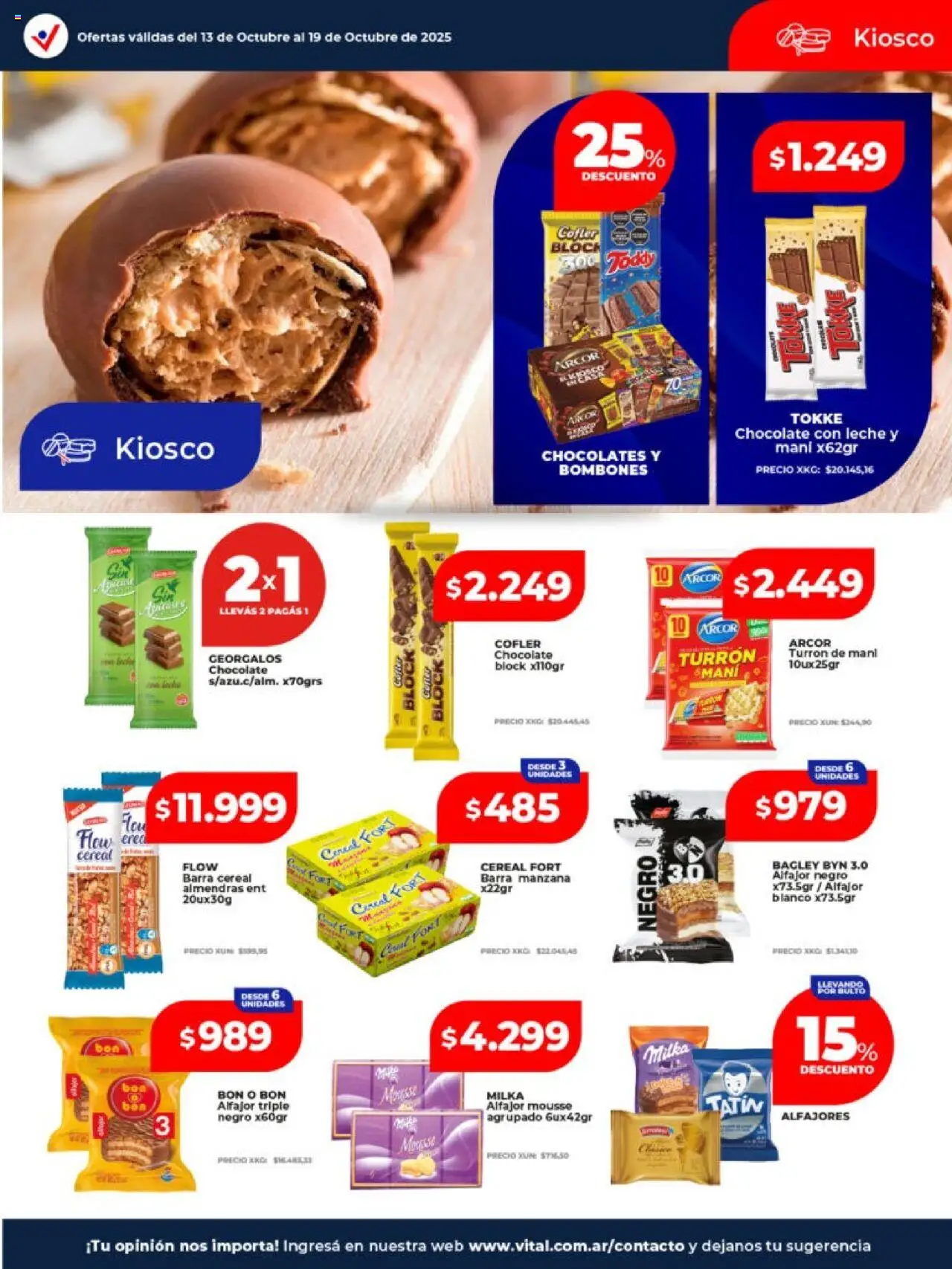 Vital - Ofertas - Neuquén │ válido desde el 13.10.2025 | Página: 20 | Productos: Mani, Mousse, Manzana, Leche