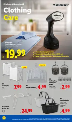 Preview of Lidl weekly ads valid from 17.12.2025 | Page: 34 | Products: Basket, Clothes, Steamer, Bag