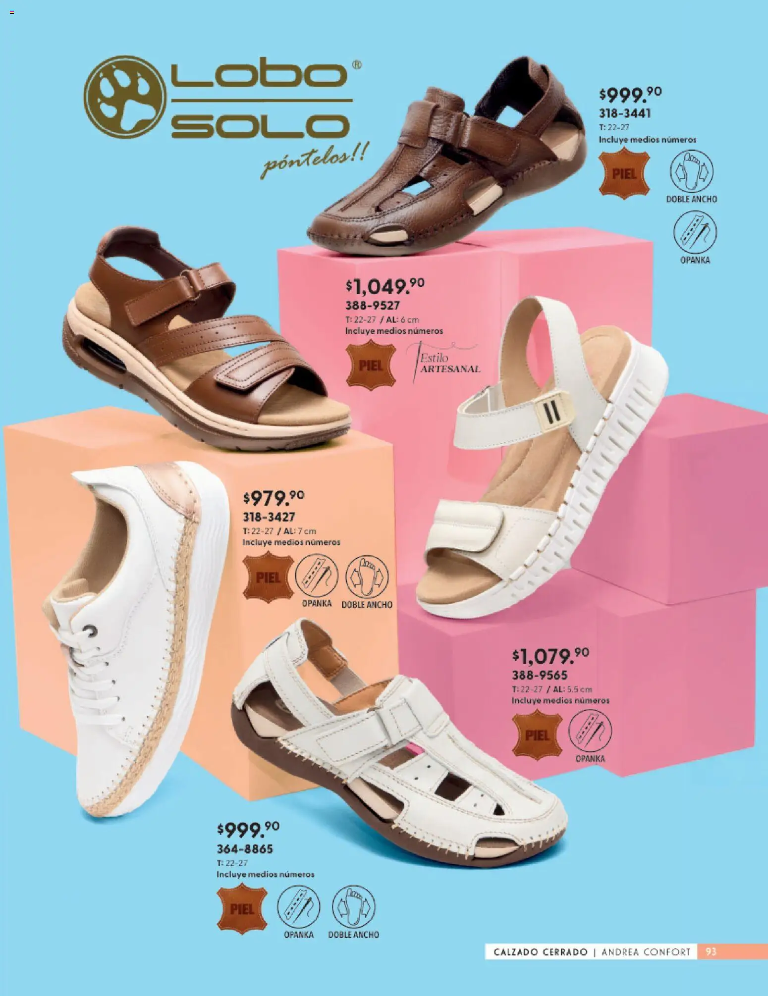 Nuevas ofertas de Andrea válidas en toda la República Mexicana desde el 25.01.2026. ¡Encuentra las mejores ofertas en Andrea catálogo Calzado Confort ! | Página: 93