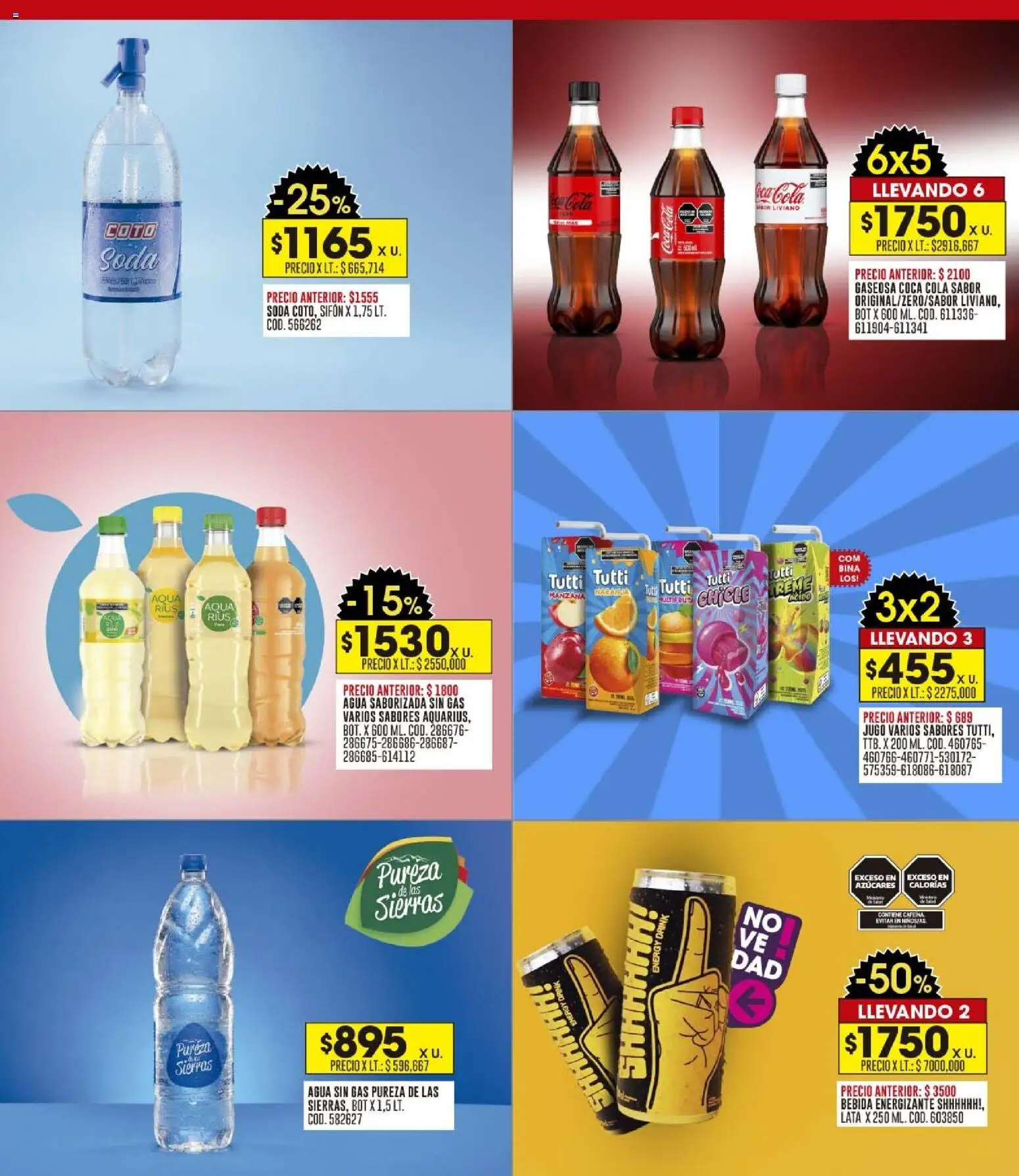 Coto - Ofertas fin │ válido desde el 26.01.2026 | Página: 9 | Productos: Gaseosa, Agua, Chicle, Agua saborizada