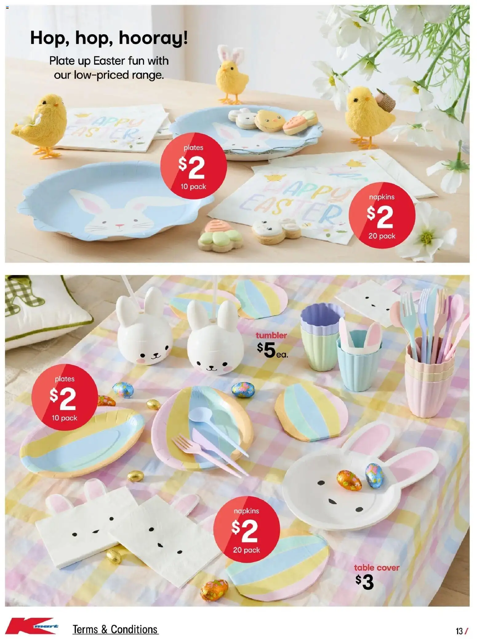 Kmart catalogue - valid from 04.03.2026 | Page: 13 | Products: Table, Napkins