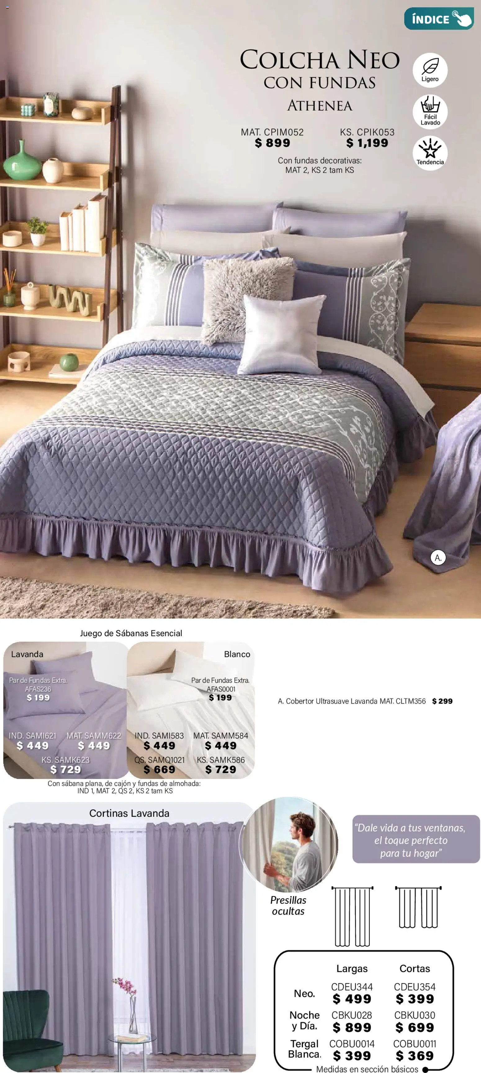 Nuevas ofertas de Colchas Concord válidas en toda la República Mexicana desde el 01.11.2025. ¡Encuentra las mejores ofertas en Colchas Concord Buen Fin! | Página: 91 | Productos: Cobertor, Almohada, Sabanas, Cortinas