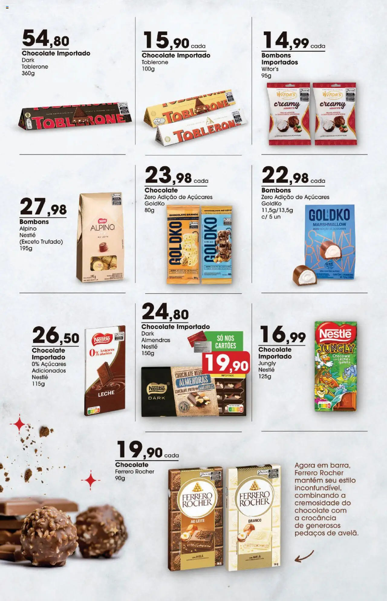 Zaffari Folheto - válido de 17.07.2025 | Página: 4 | Produtos: Leite, Chocolate, Ferrero Rocher, Avelã
