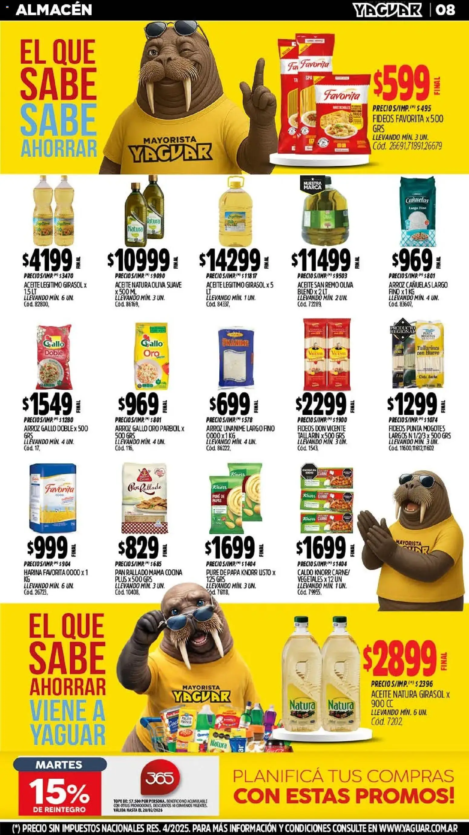 Yaguar - Oferta Semanal Mar del Plata │ válido desde el 02.02.2026 | Página: 7 | Productos: Harina, Huevo, Pan, Pan rallado