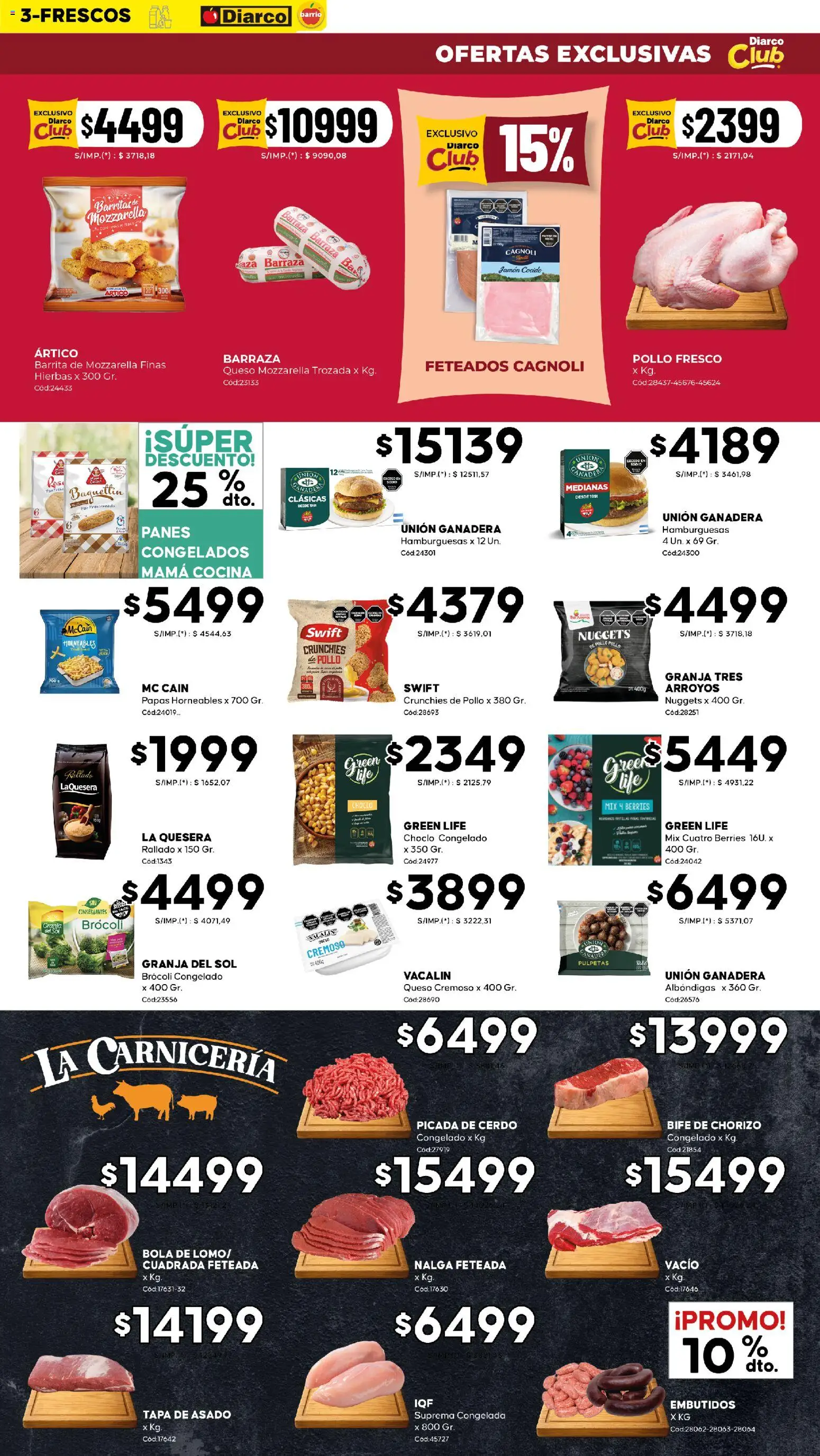 Diarco - Ofertas Diarco Barrio │ válido desde el 10.11.2025 | Página: 3 | Productos: Cocina, Brocoli, Chorizo, Cerdo