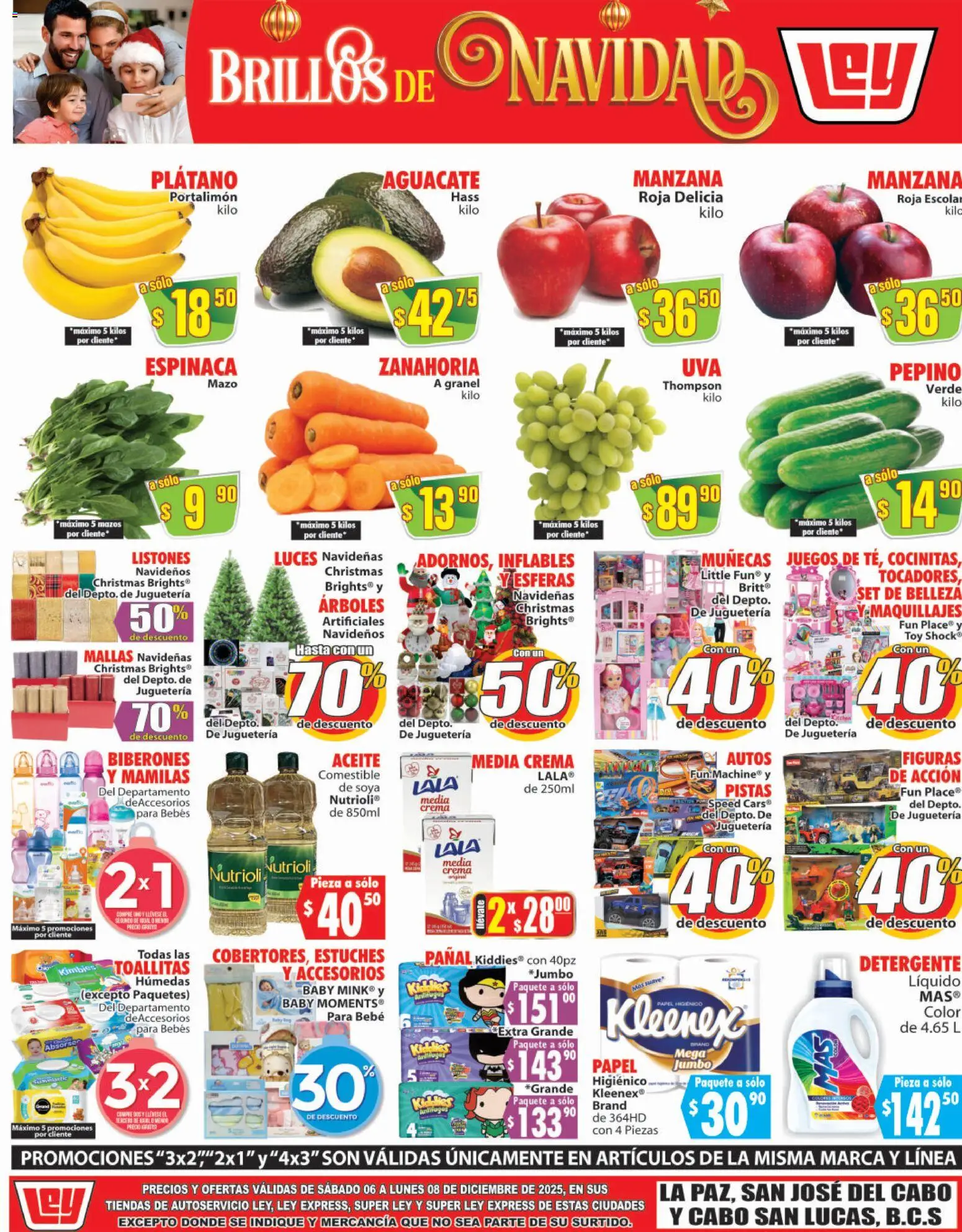 Nuevas ofertas de Casa Ley válidas en toda la República Mexicana desde el 06.12.2025. ¡Encuentra las mejores ofertas en Casa Ley folleto Autoservicio! | Página: 1 | Productos: Crema, Aceite, Mallas, Zanahoria