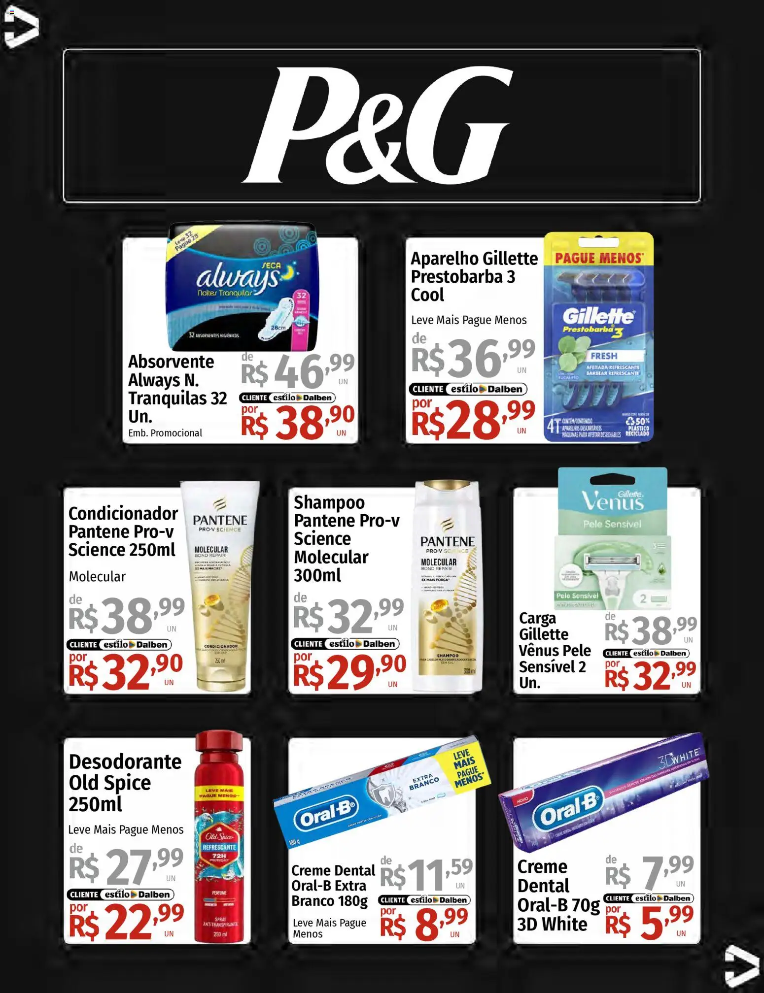 Supermercado Dalben Folheto - válido de 16.03.2026 | Página: 32 | Produtos: Condicionador, Desodorante, Creme, Absorvente