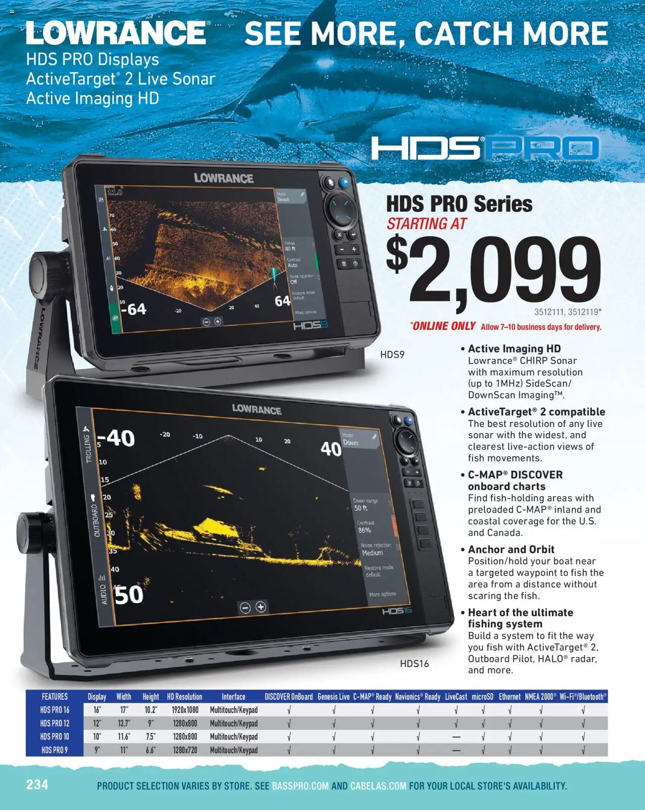 Cabela's Saltwater Specialist 25 - valid from 01.01.2025 | Page: 234 | Products: Anchor, Fish, Audio