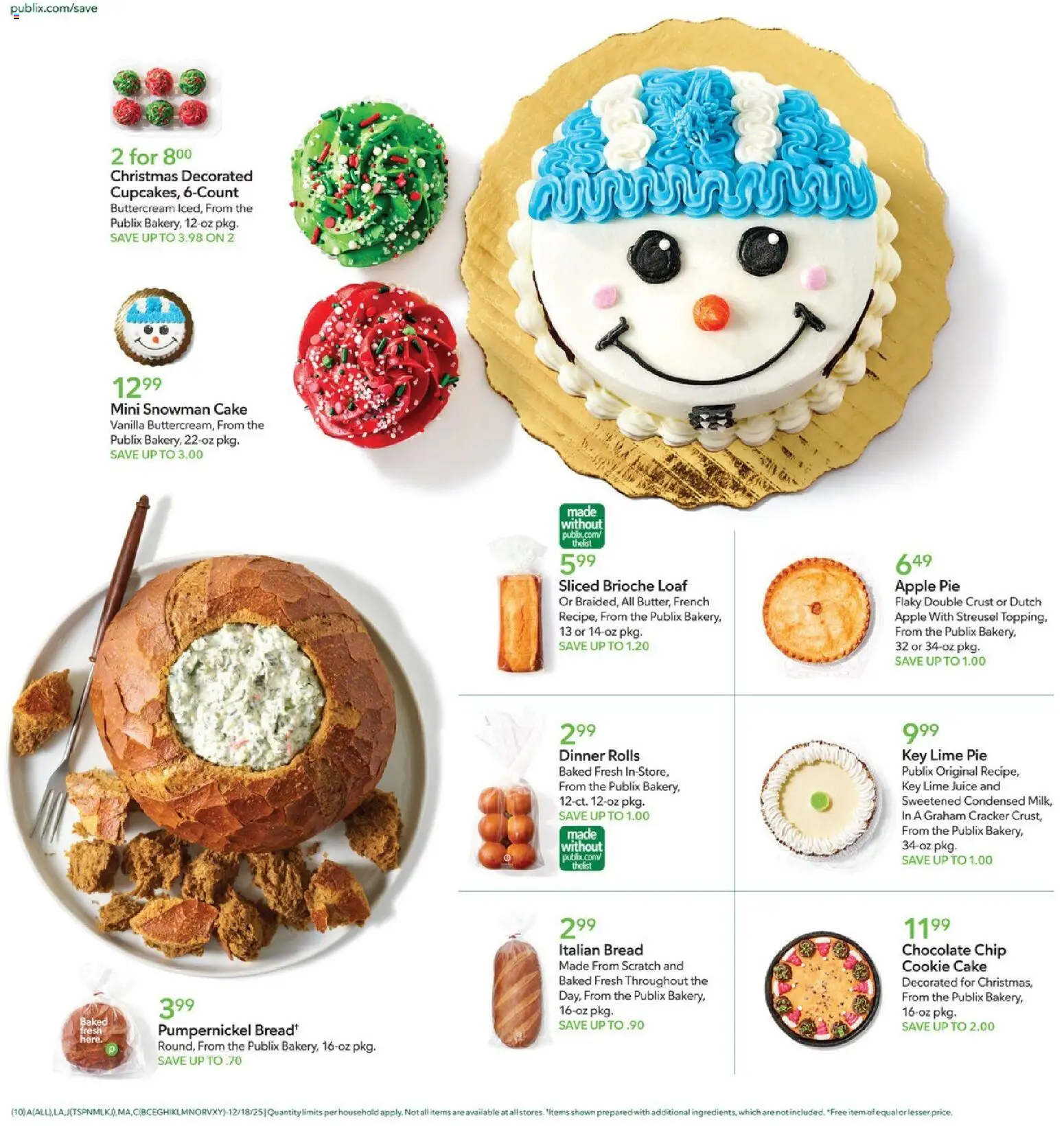 Publix Weekly Ad - valid from 17.12.2025 | Page: 10 | Products: Chocolate, Juice, Apple Pie, Chocolate Chip
