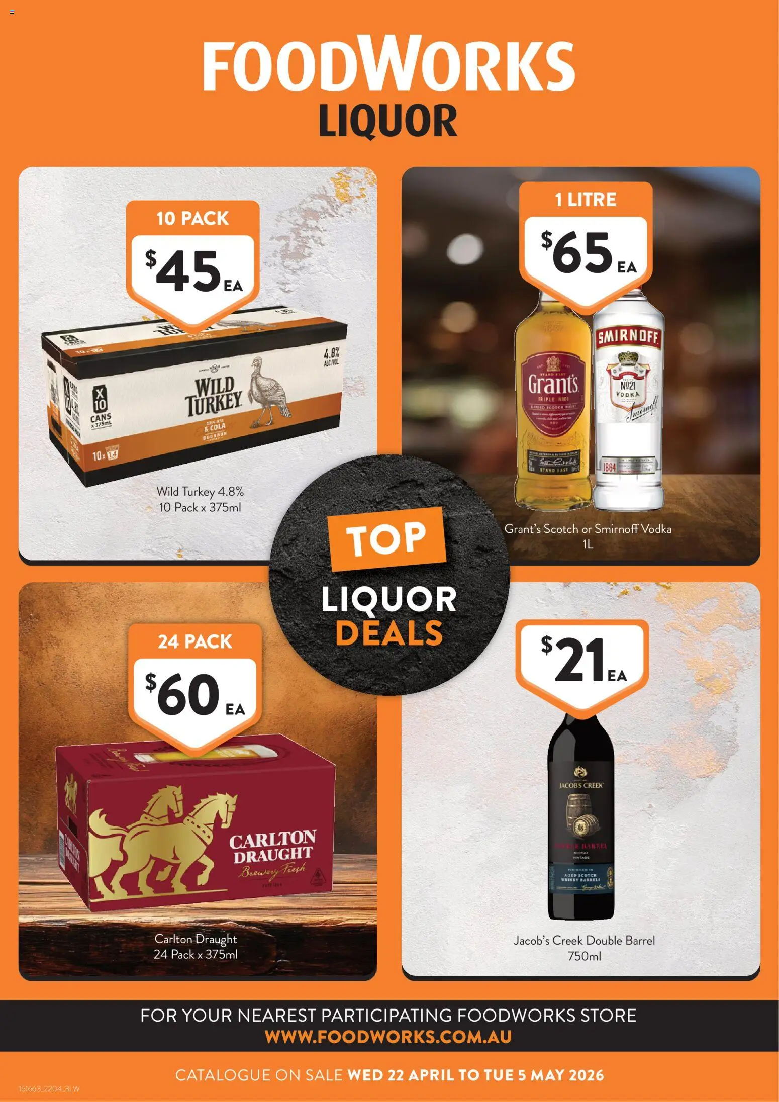 Foodworks catalogue - valid from 29.04.2026 | Page: 10 | Products: Vodka, Wood, Scotch, Turkey