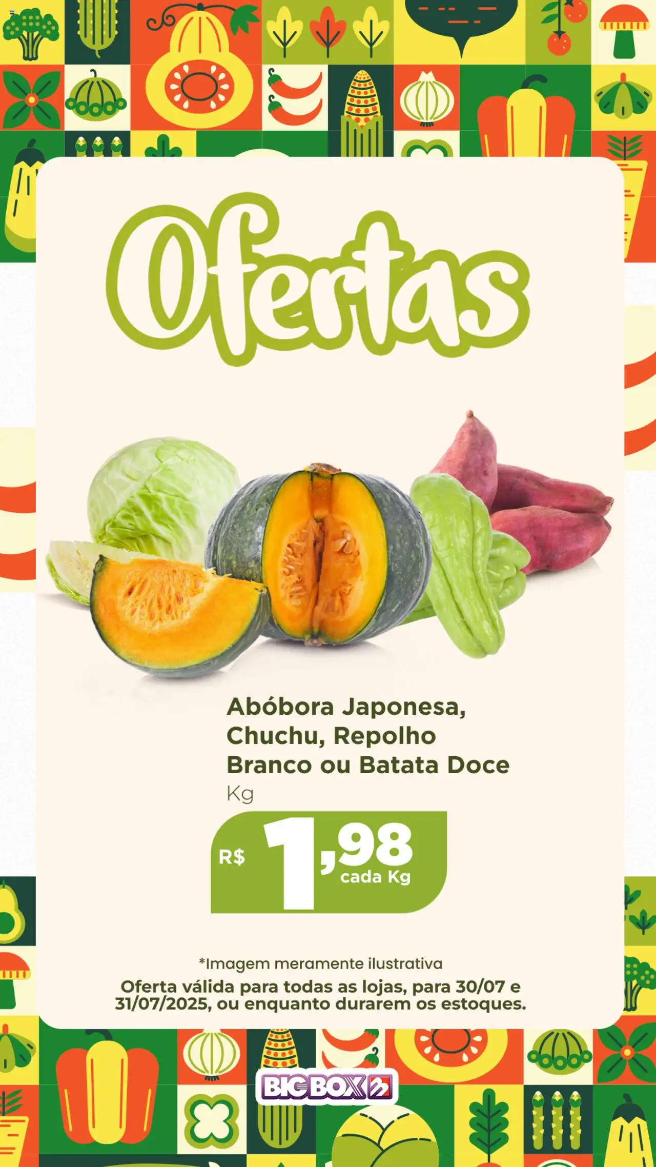 Big Box Folheto - válido de 30.07.2025 | Página: 2 | Produtos: Abóbora, Repolho, Batata