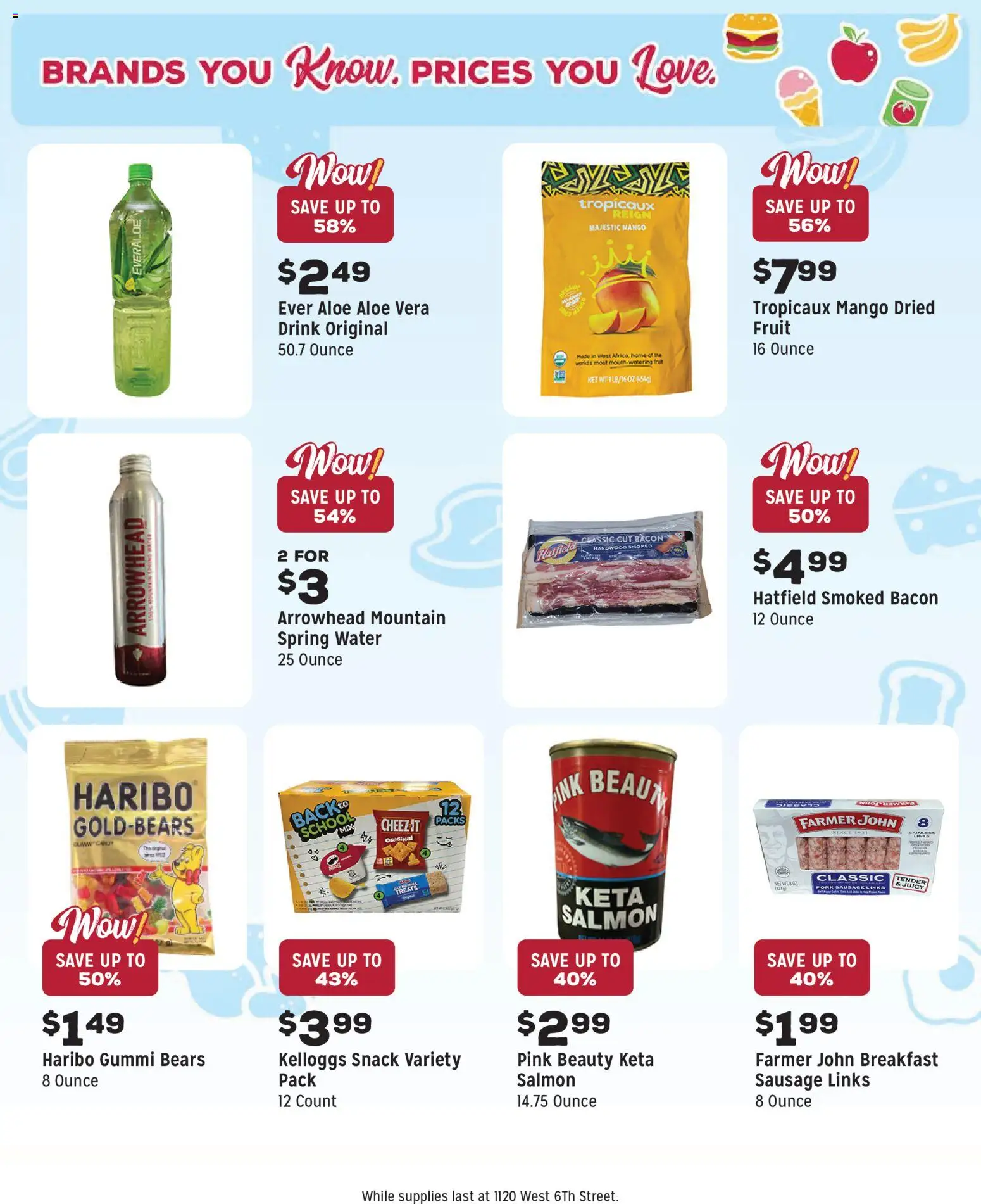 Grocery Outlet Weekly Ad - CA - valid from 10.12.2025 | Page: 11 | Products: Aloe Vera, Water, Mango, Sausage